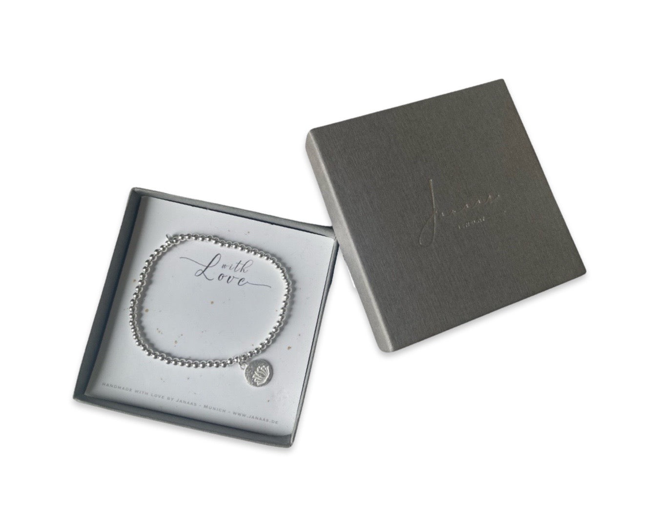 Silberarmband „Lotusblüte“ -925 Sterlingsilber