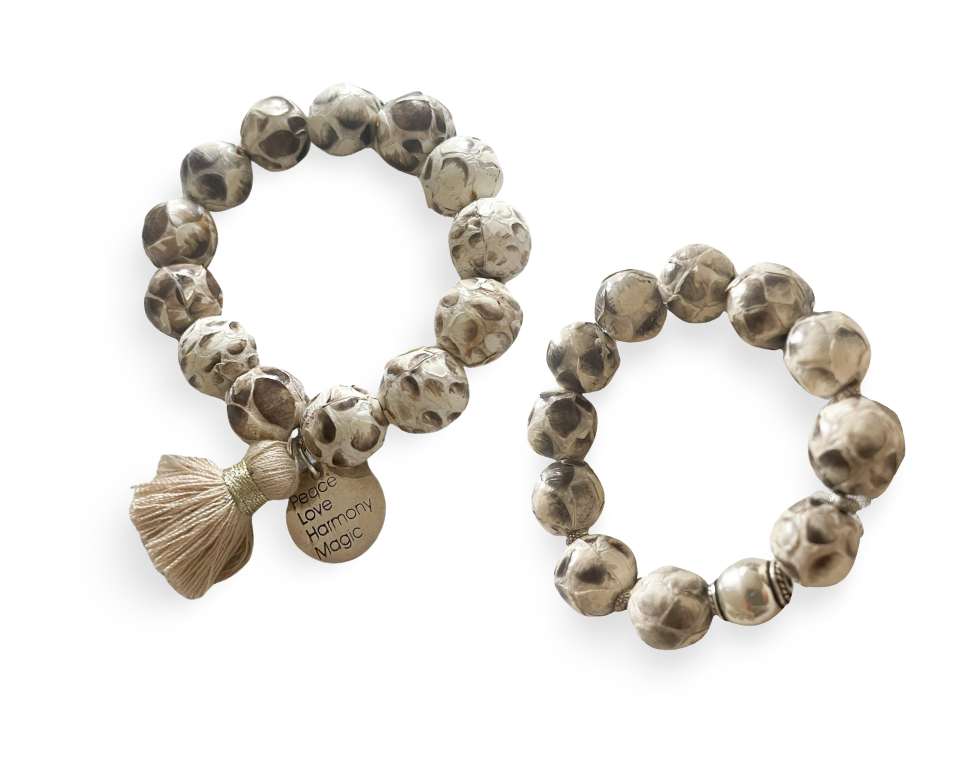 Armband PREMIUM - „Greige Leder“
