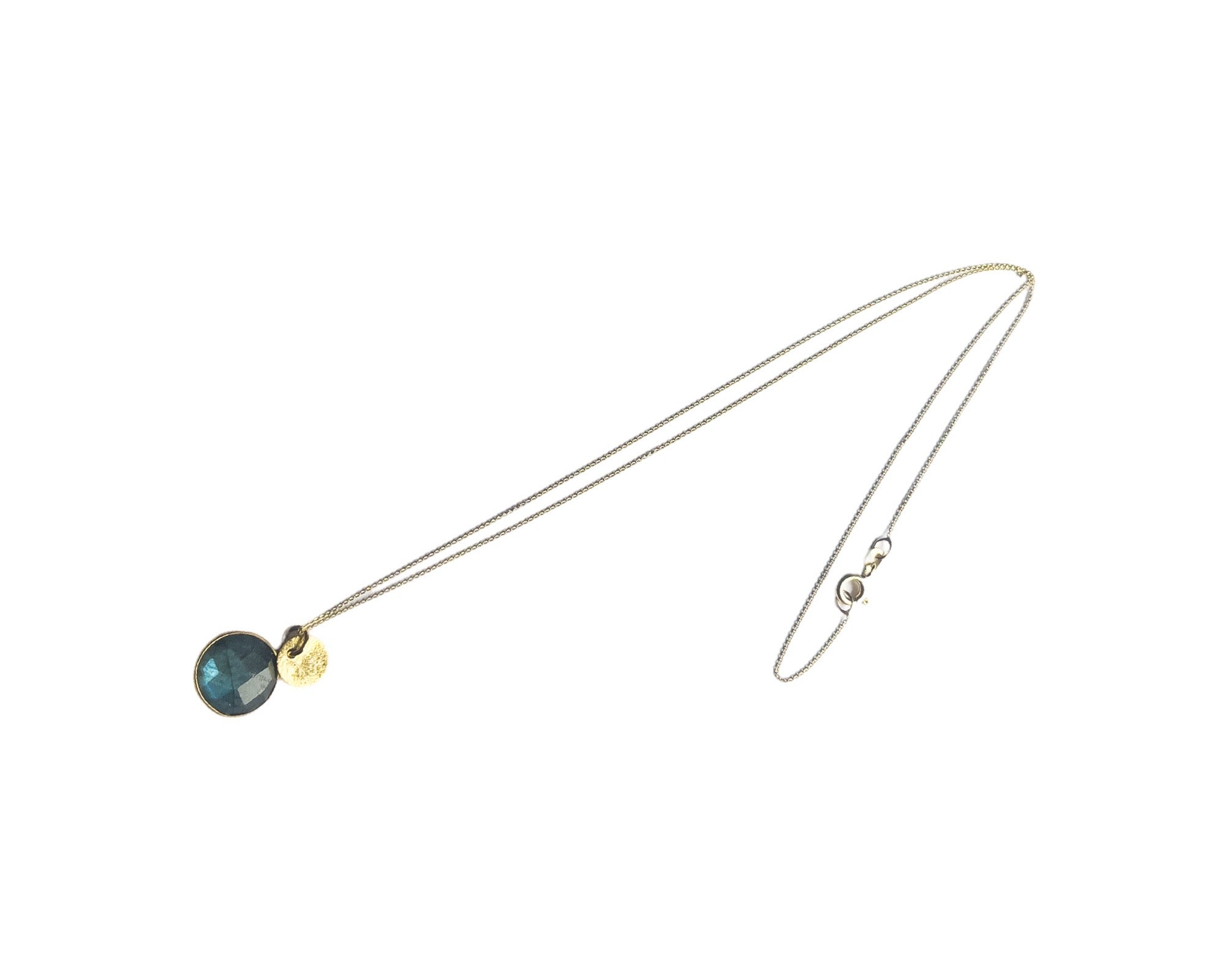 Kurze Labradoritkette Gold