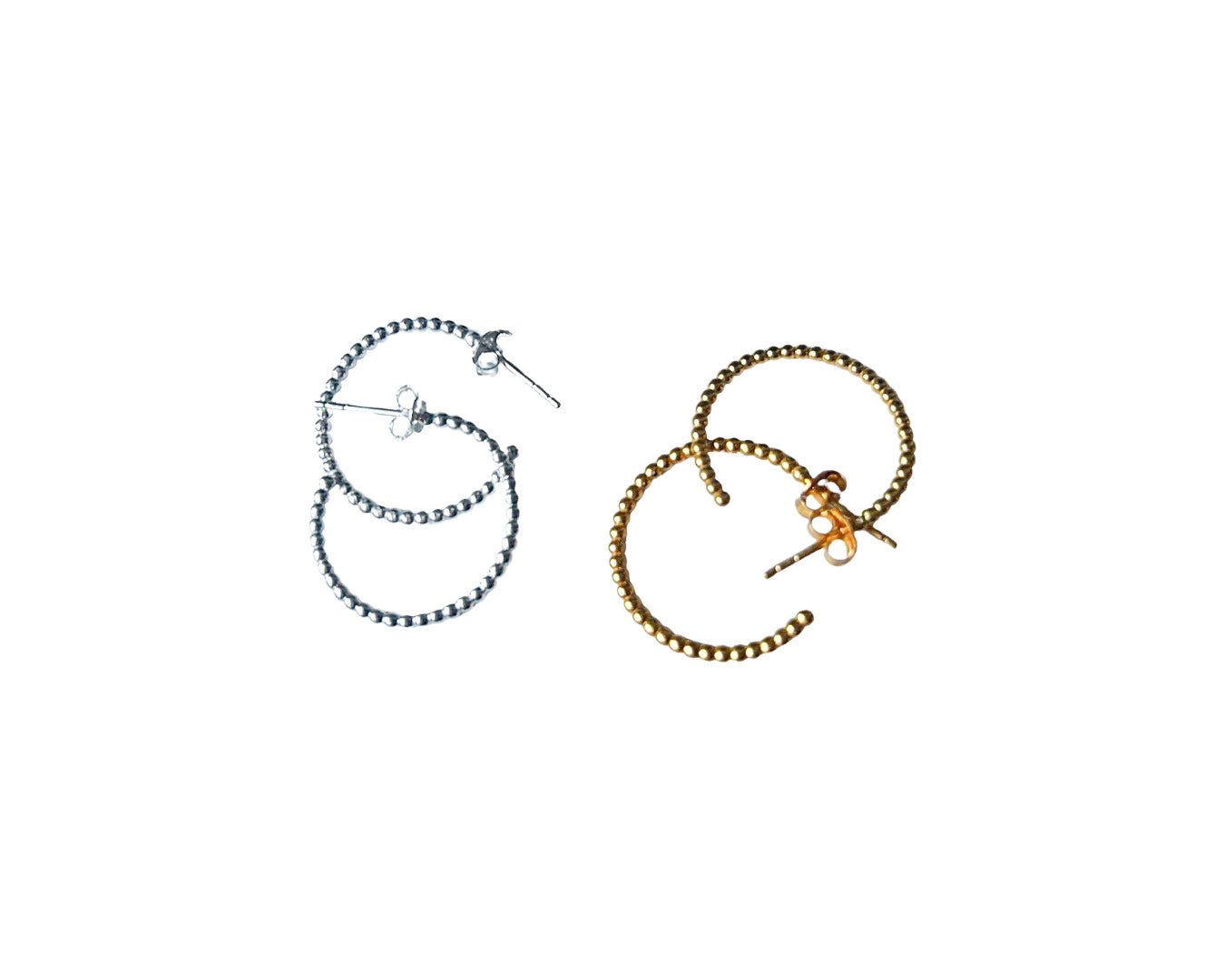 Creolen „Small Dots“ - 925 Sterlingsilber