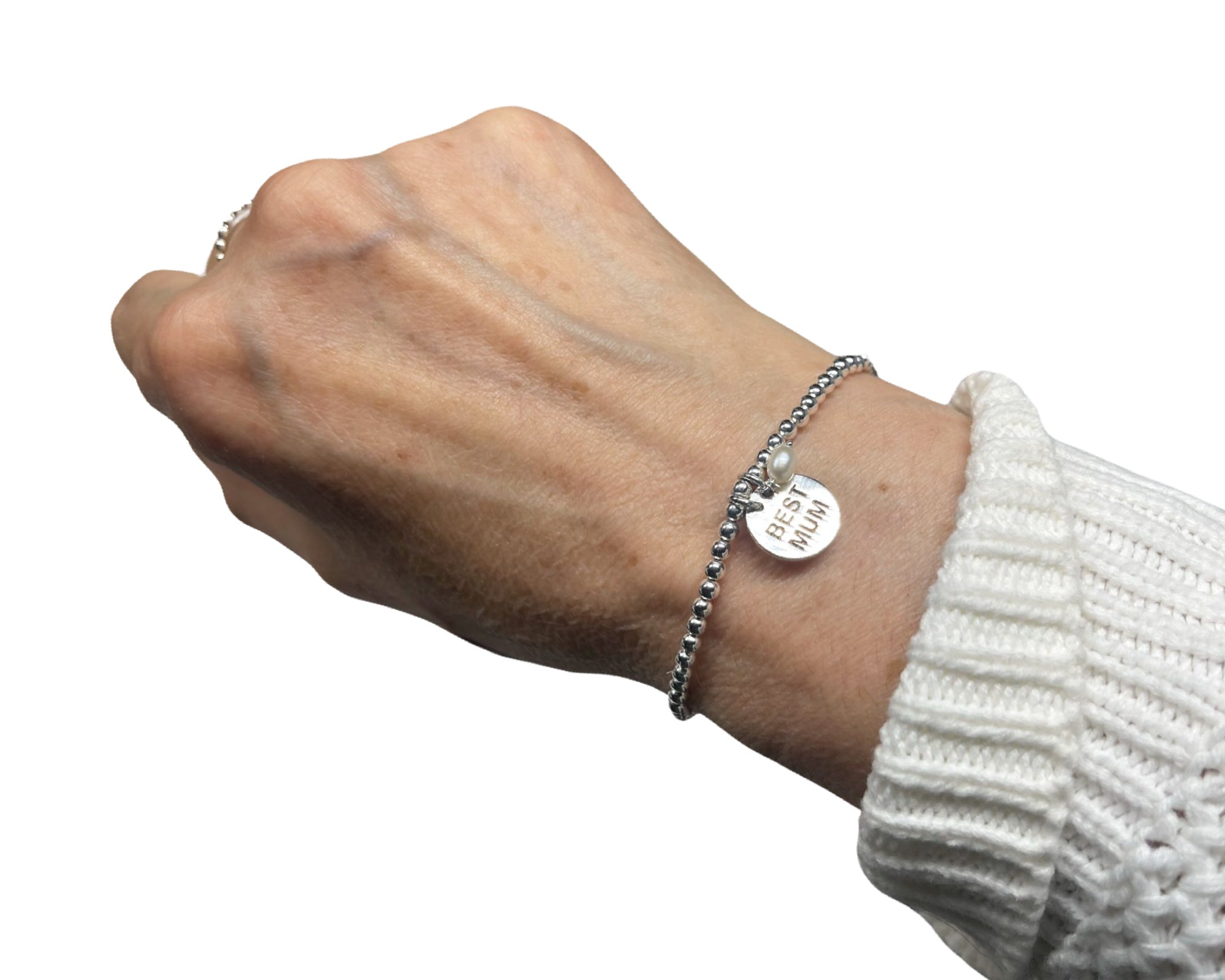 Silberarmband Dots „Best Mum“ - 925 Sterlingsilber