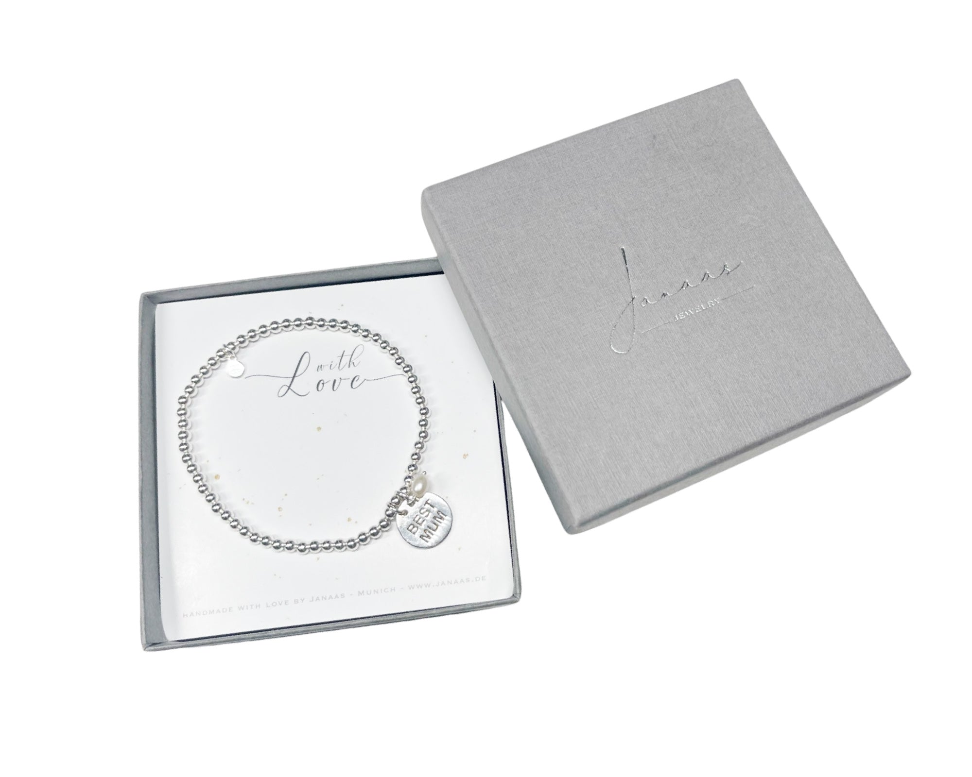 Silberarmband Dots „Best Mum“ - 925 Sterlingsilber