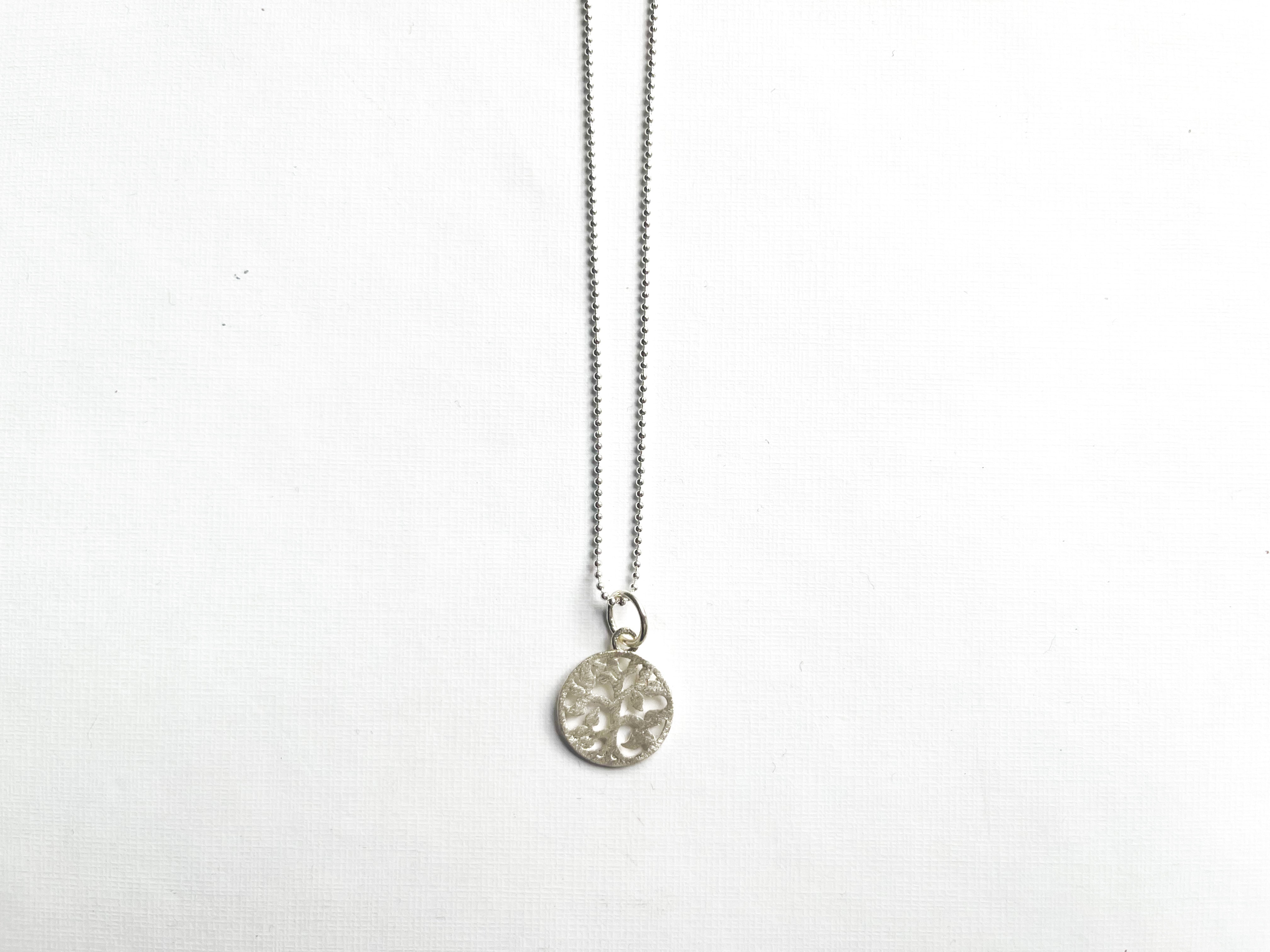 Kugelkette im Reagenzglas mit Anhänger - 925 Sterlingsilber