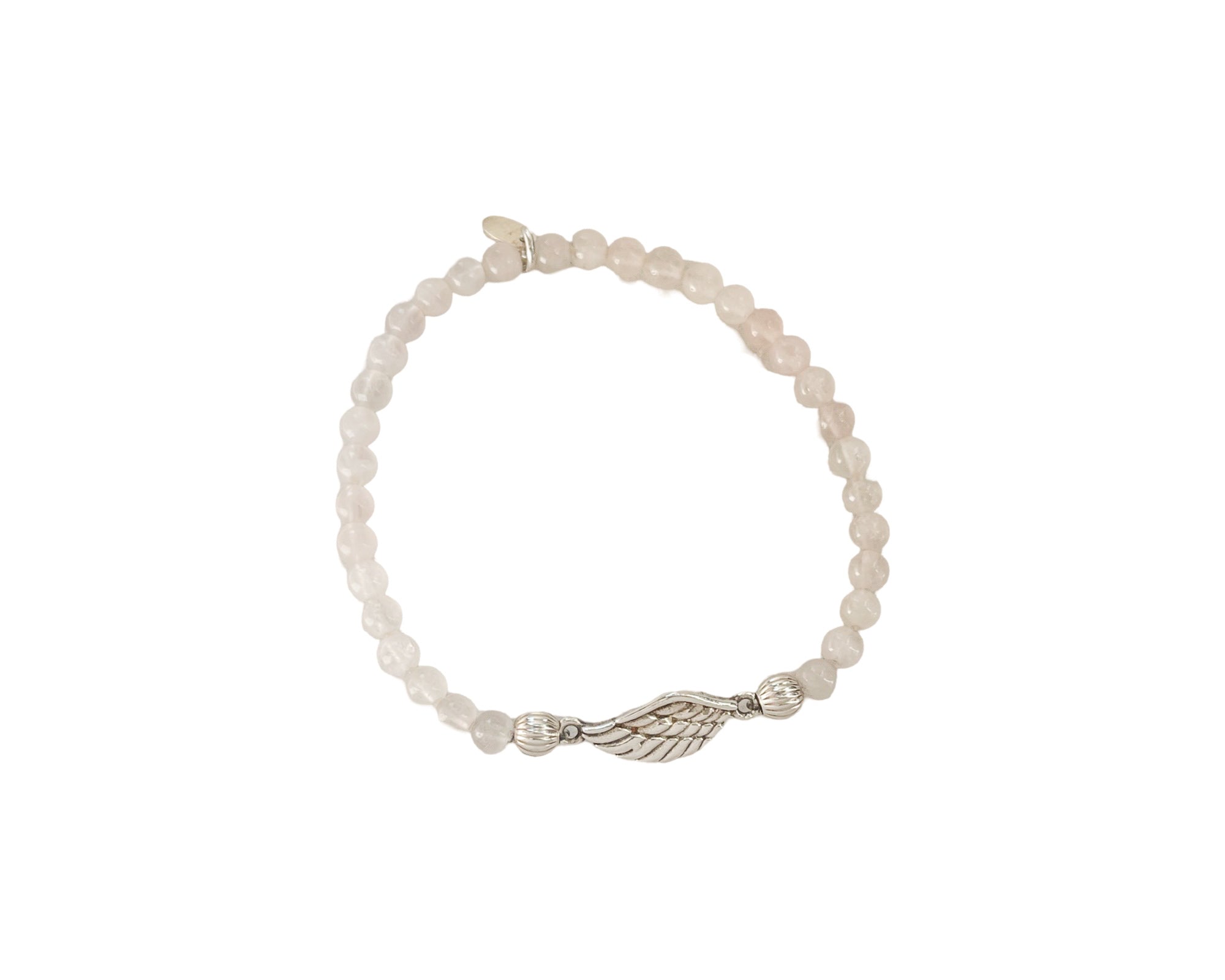 Armband Verbinder "Fly" Rosenquarz