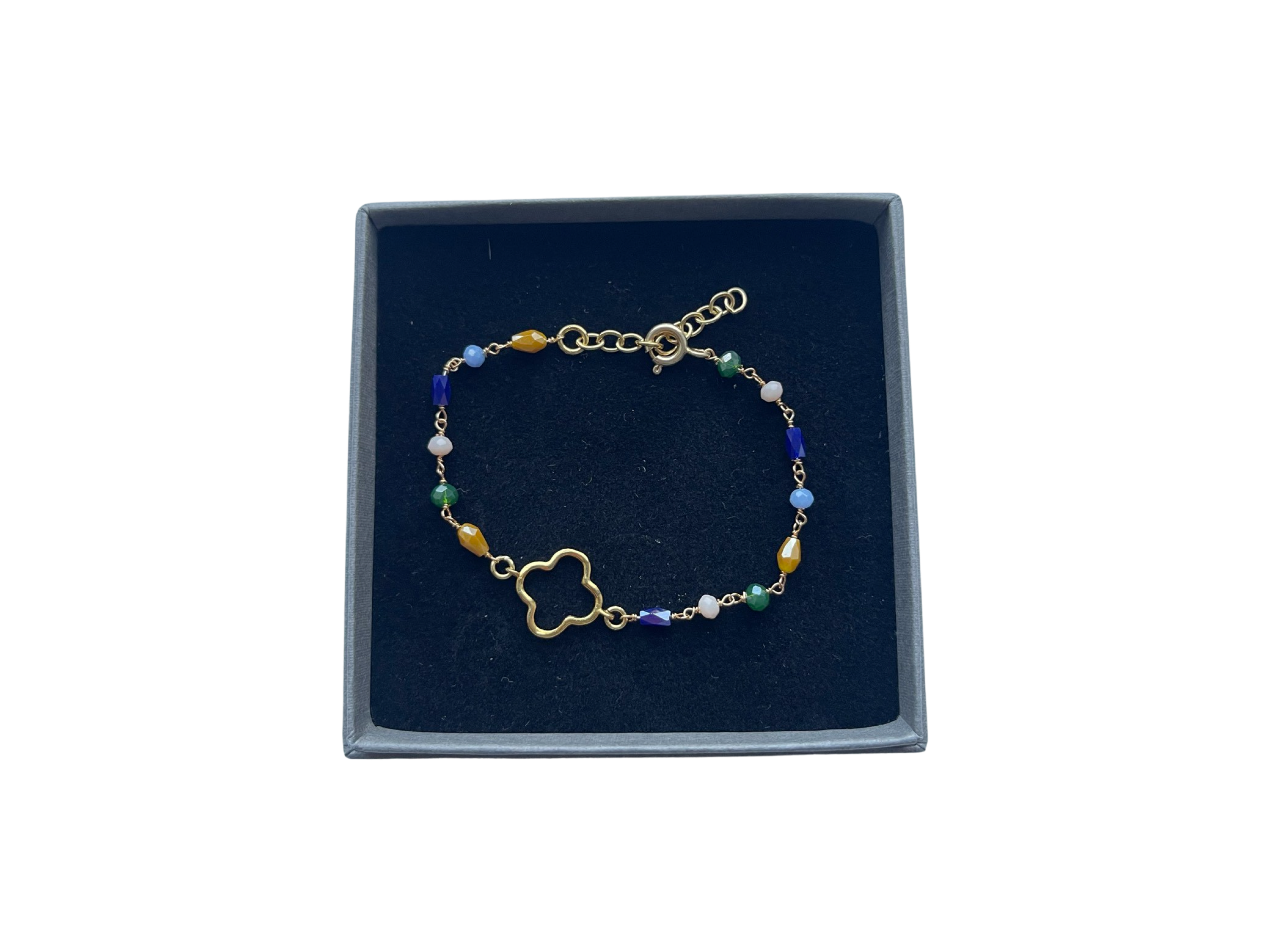 Armband "Mini Dots - Water“ - 925 Silber vergoldet