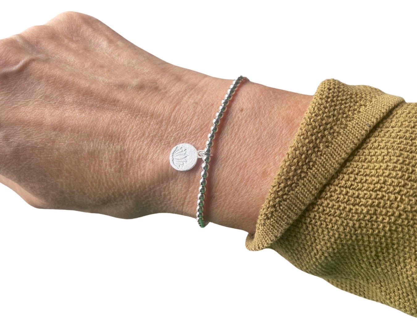 Silberarmband „Lotusblüte“ -925 Sterlingsilber