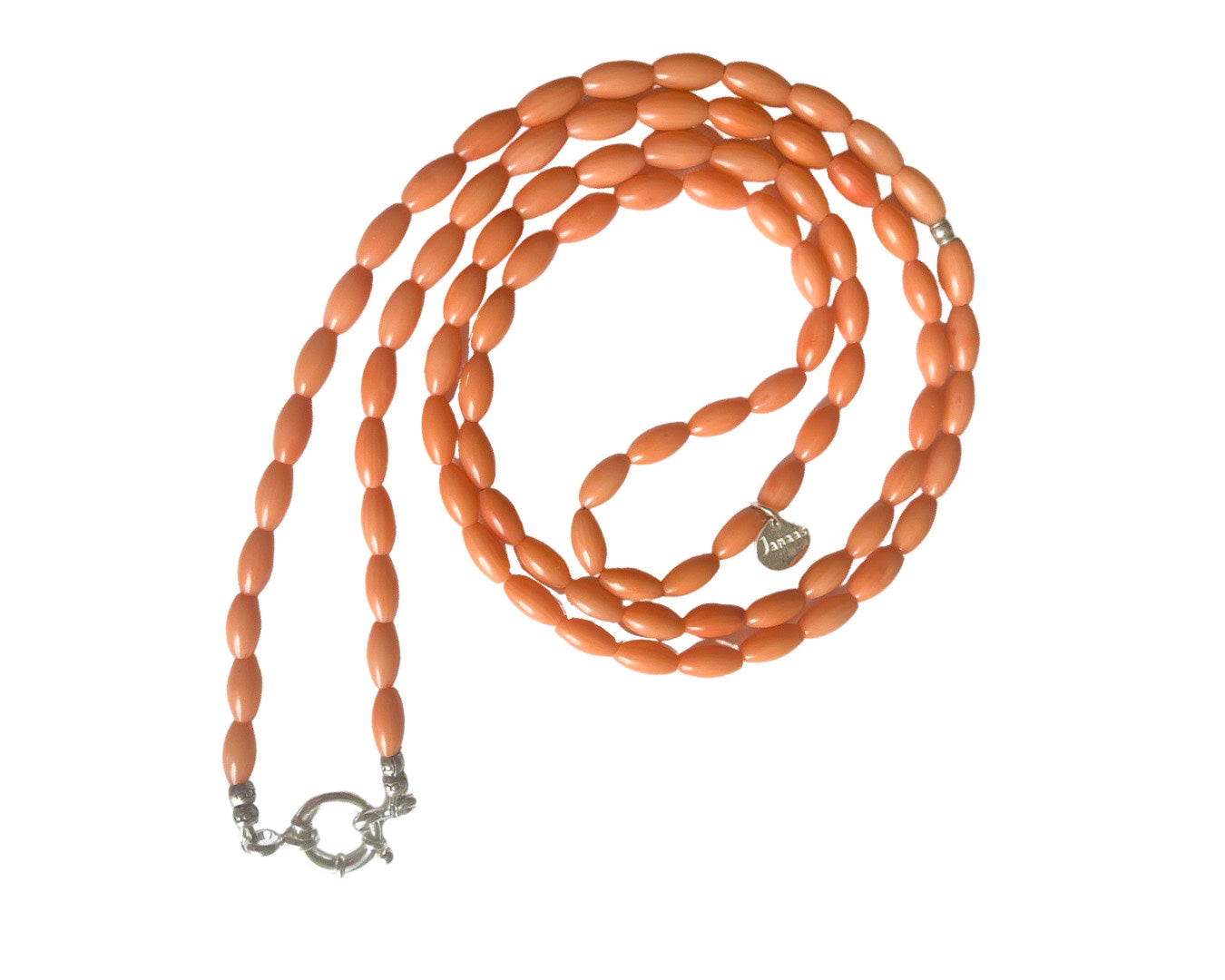 Kette oder Armband Bambuskoralle und Wechselring