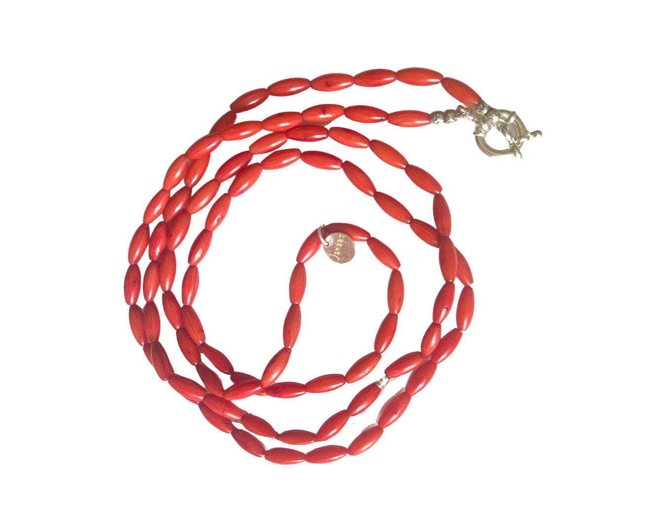 Kette oder Armband Bambuskoralle und Wechselring
