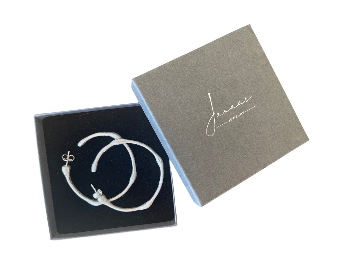 Ohrringe „Creole Waves“ - 925 Sterlingsilber