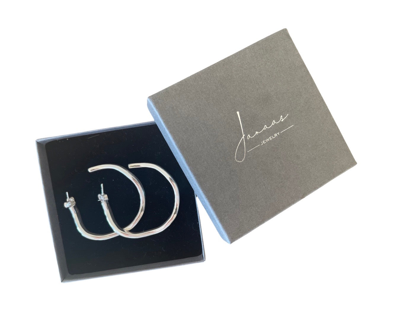 Ohrringe „Creole Waves“ - 925 Sterlingsilber