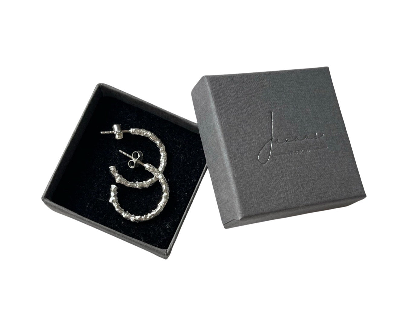 Creolen „Structure“ - 925 Sterlingsilber