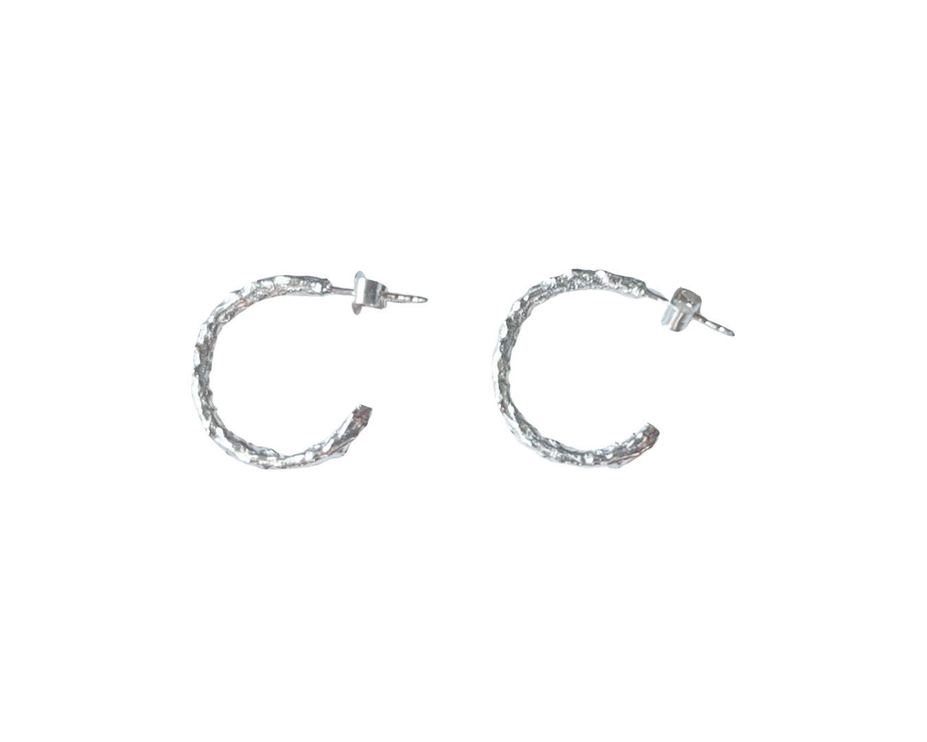 Creolen „Structure“ - 925 Sterlingsilber