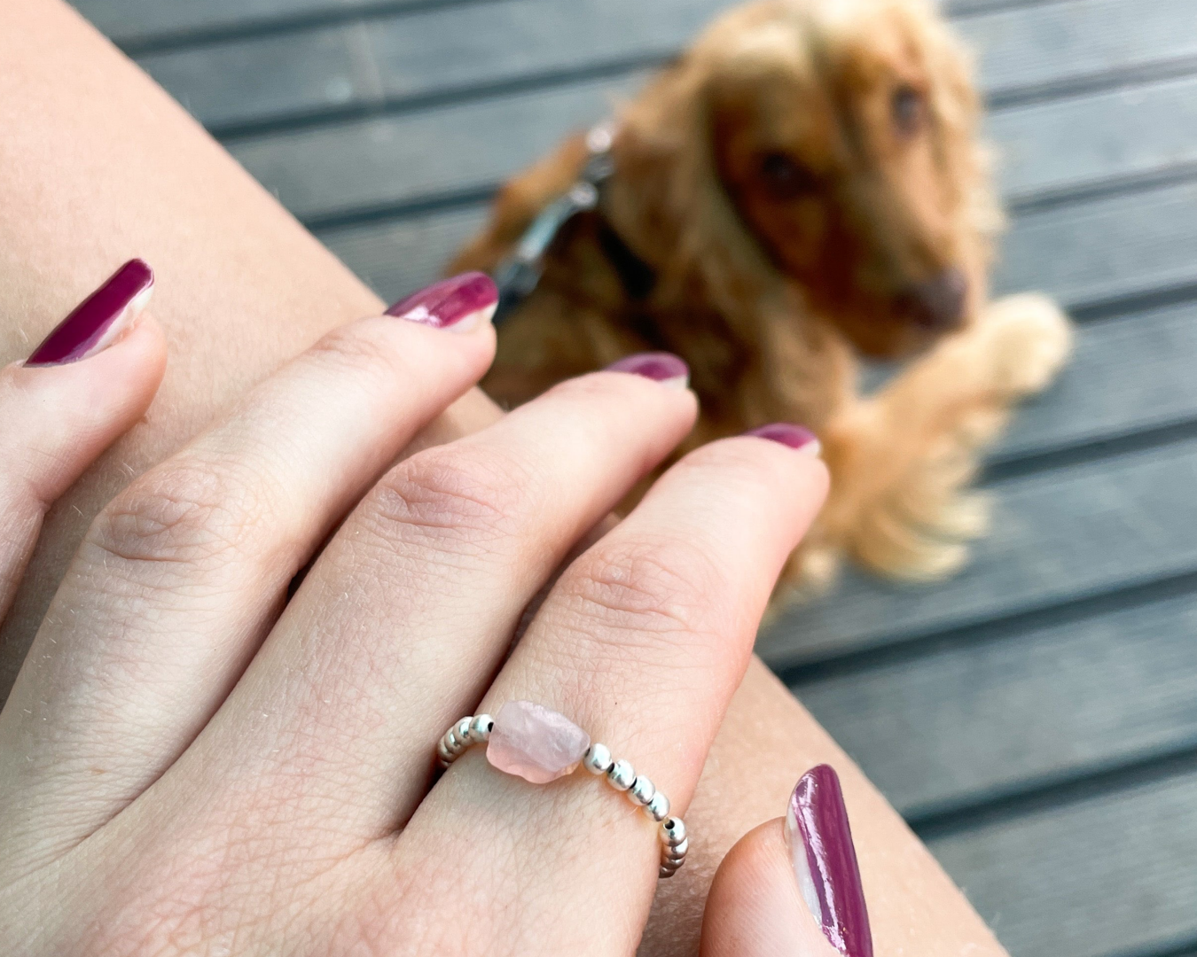 Rosenquarz Ring