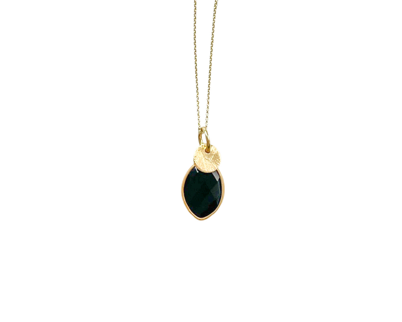 Schmuck-Set „Black Onyx“ Kette und Ohrringe