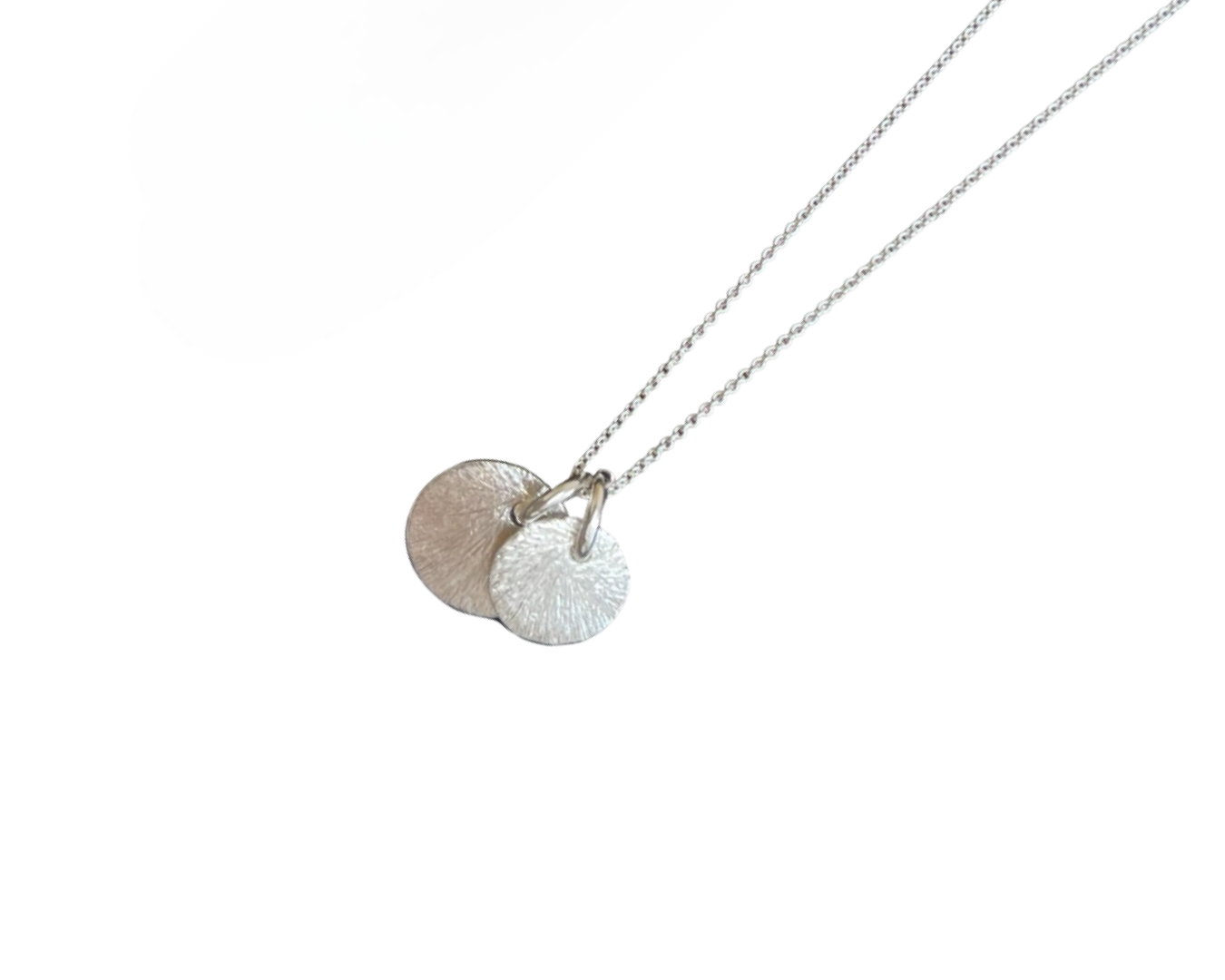 Kette "Plättchen Duo" - 925 Sterlingsilber
