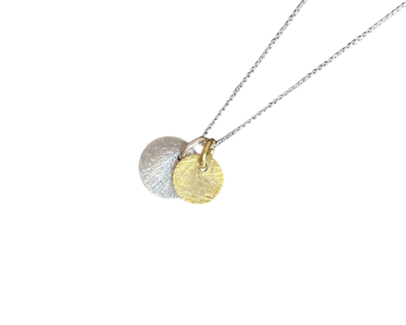 Kette "Plättchen Duo" - 925 Sterlingsilber