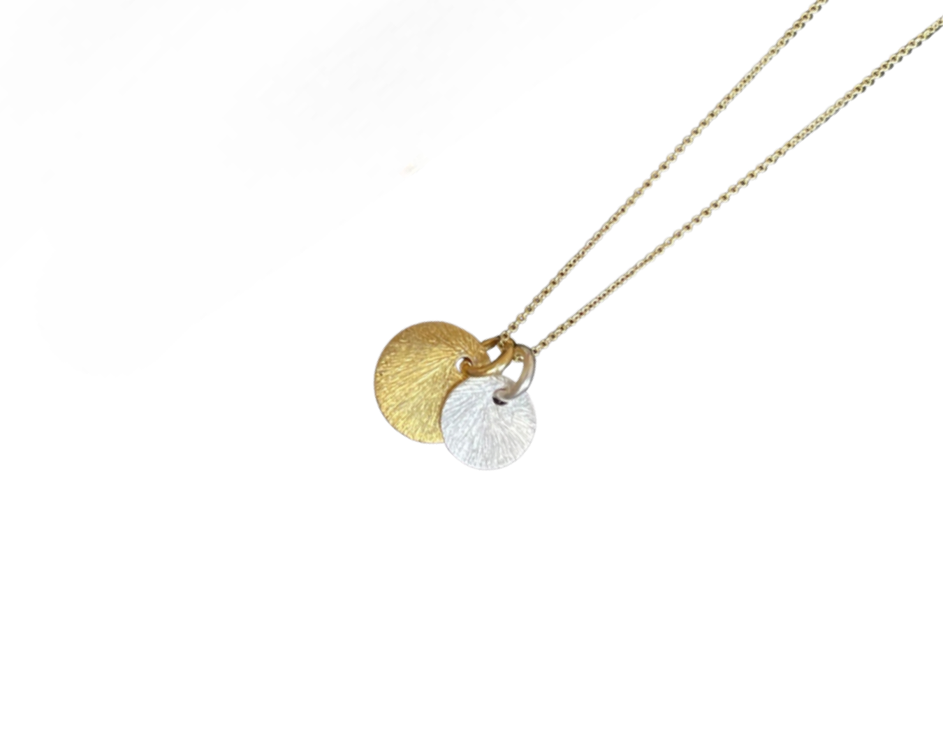 Kette "Plättchen Duo" - 925 Sterlingsilber