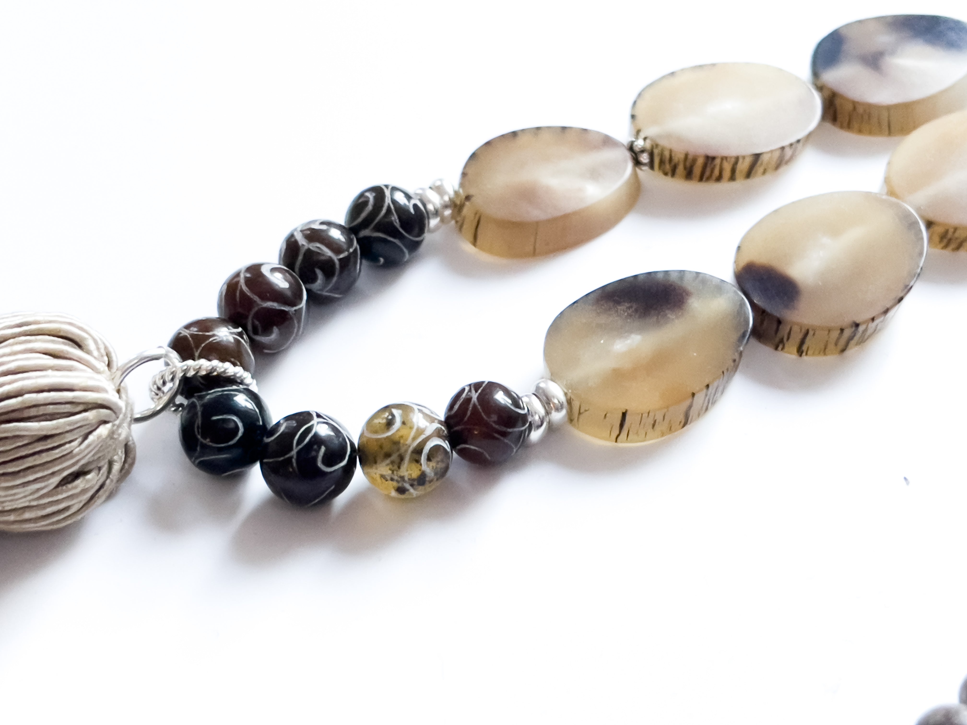 Kette lang "Afrika" Greywoodholz & White Horn