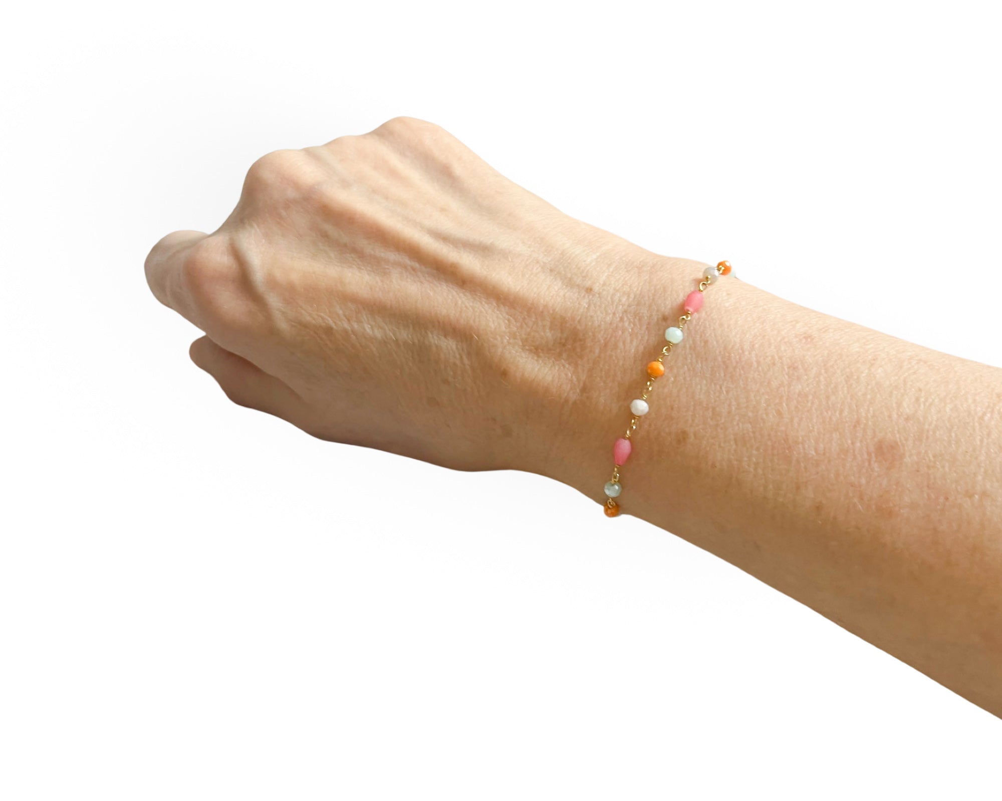 Armband "Mini Dots" Spring - 925 Silber vergoldet
