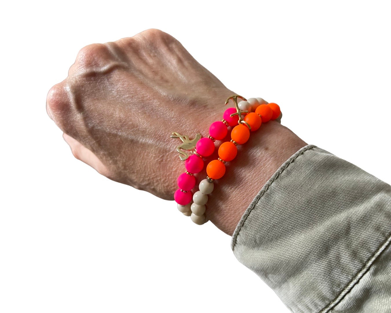 Armband „Beachlife“ Neon-Pink