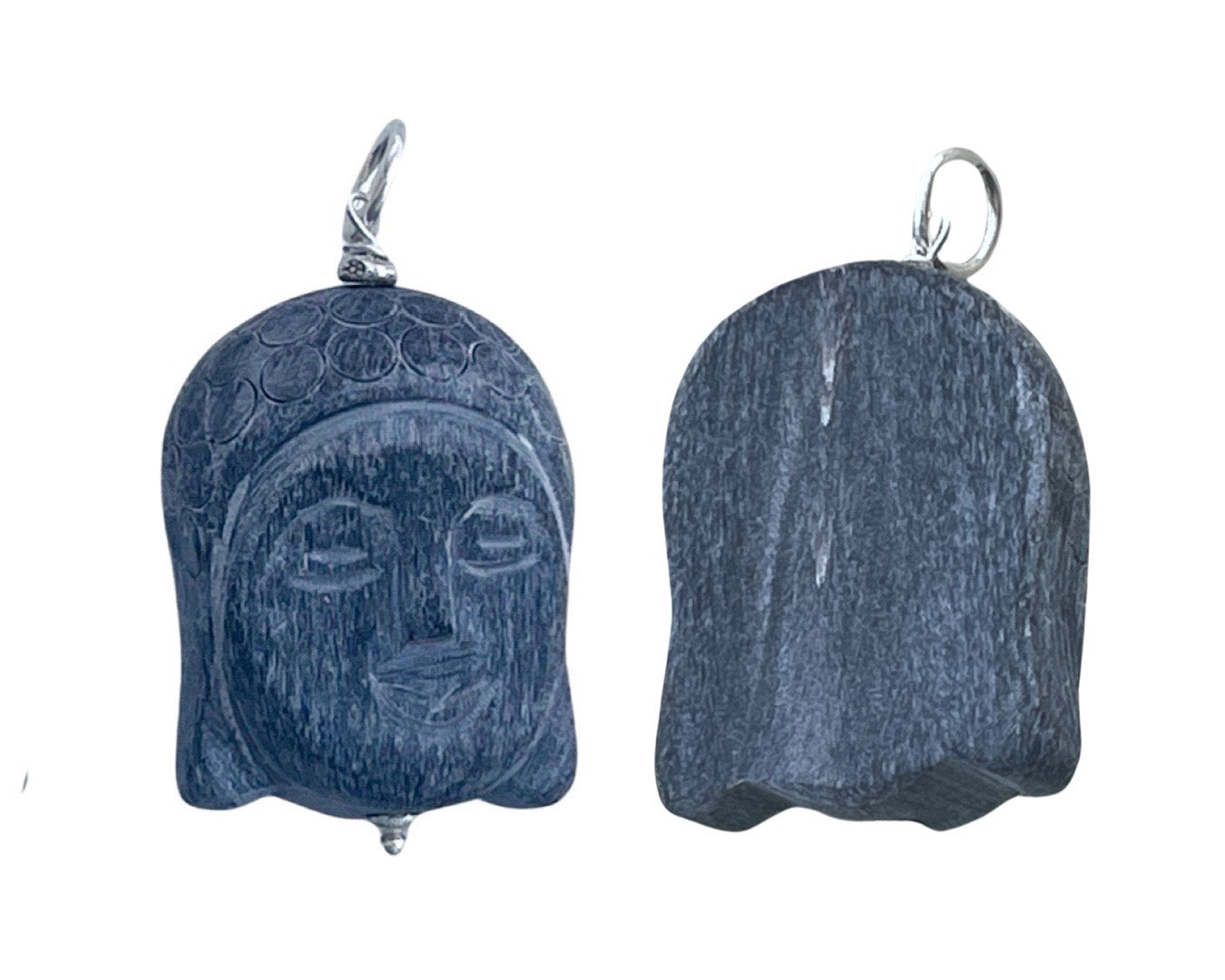 Anhänger „Buddha“ - Black Horn gebürstet