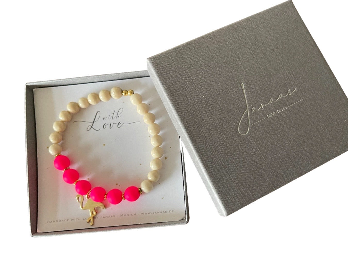 Armband „Beachlife“ Neon-Pink