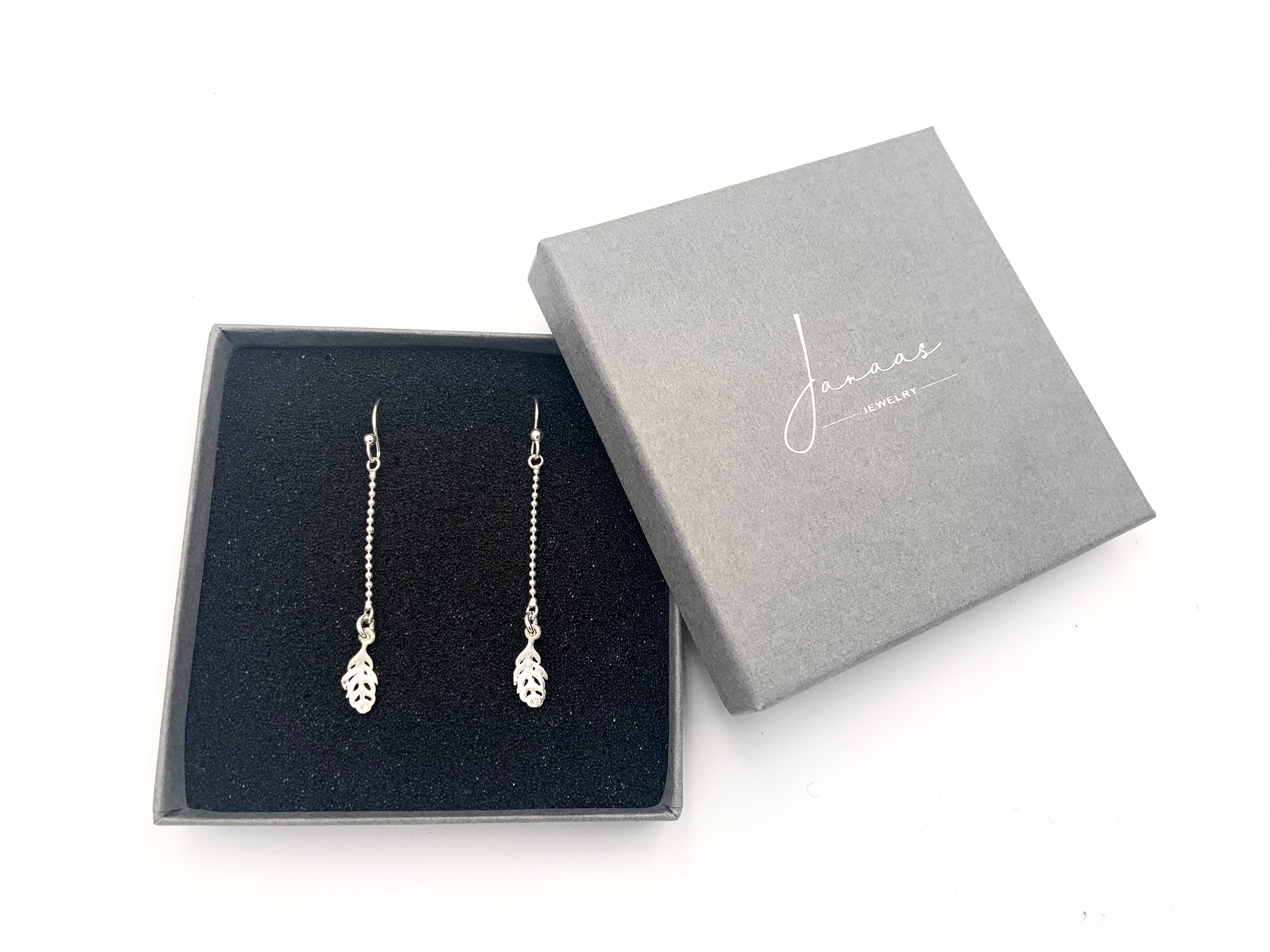 Ohrringe „Leaf“ Silber