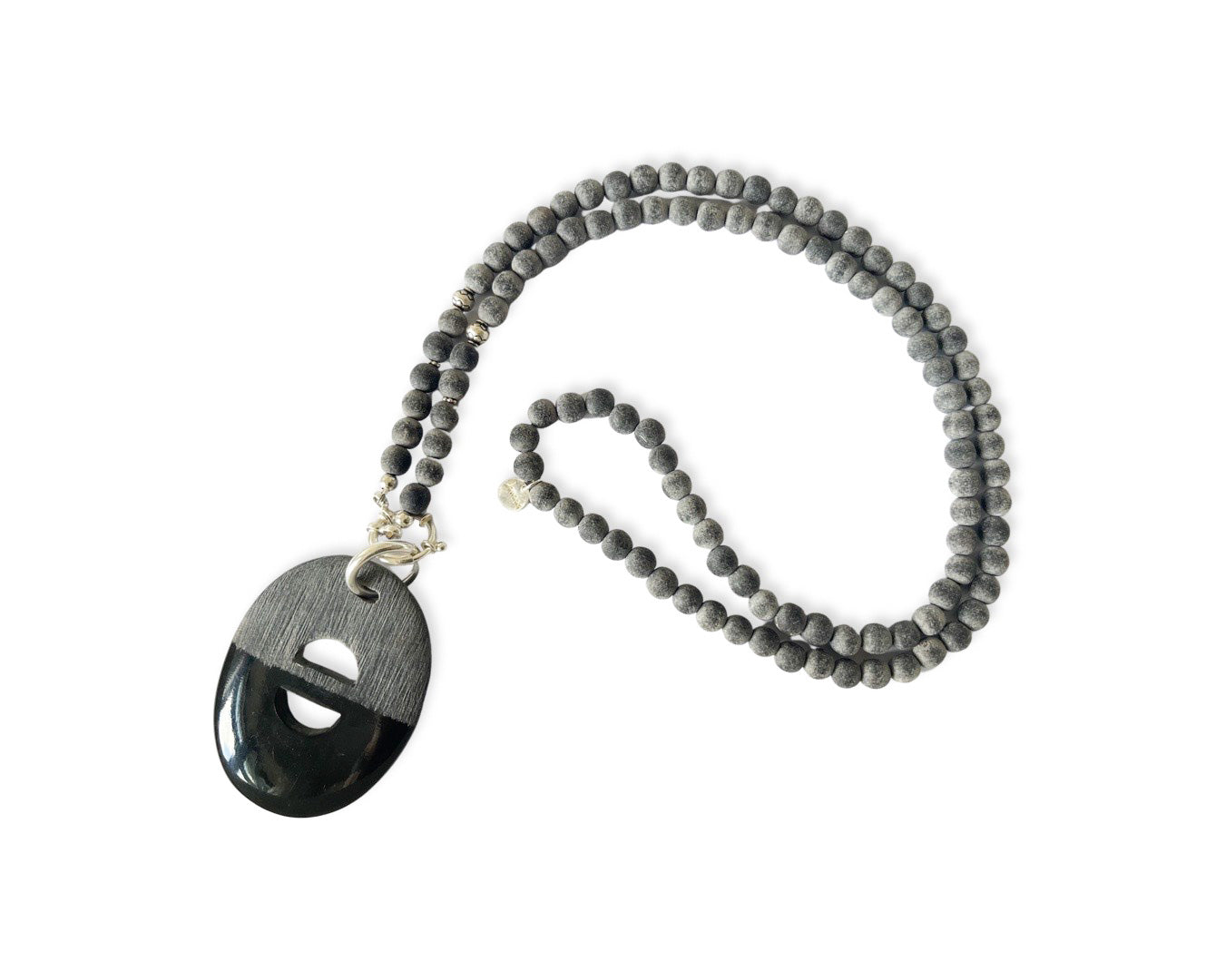 Anhänger „Oval“ - Black Horn