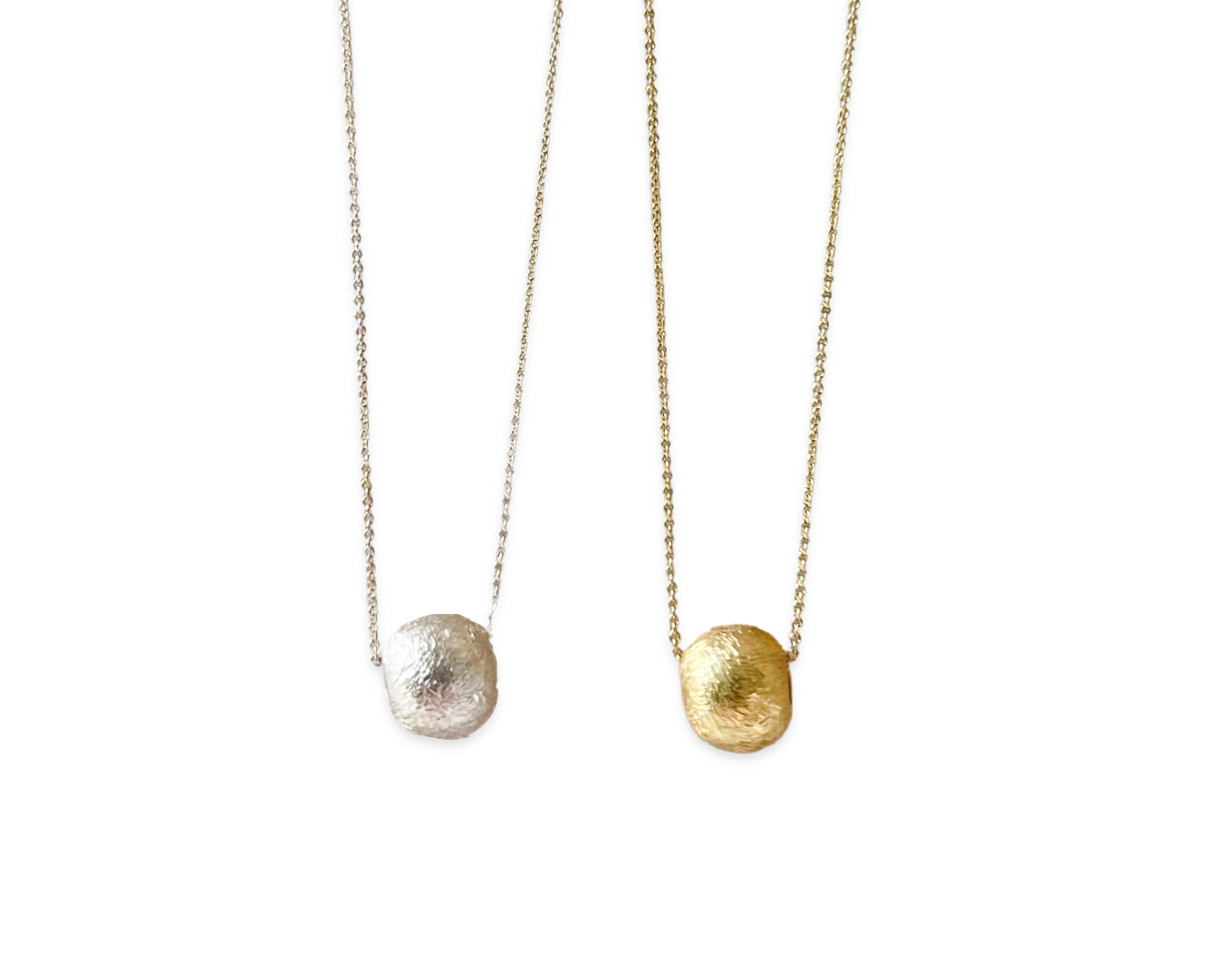 Kette "Kugel matt" - 925 Sterlingsilber