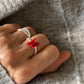 Ring Sterlingsilber "Red Coral"