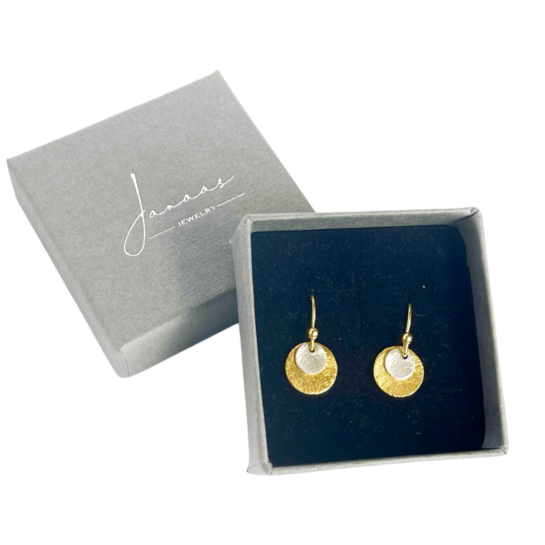 Ohrringe "Duo" gold-silber