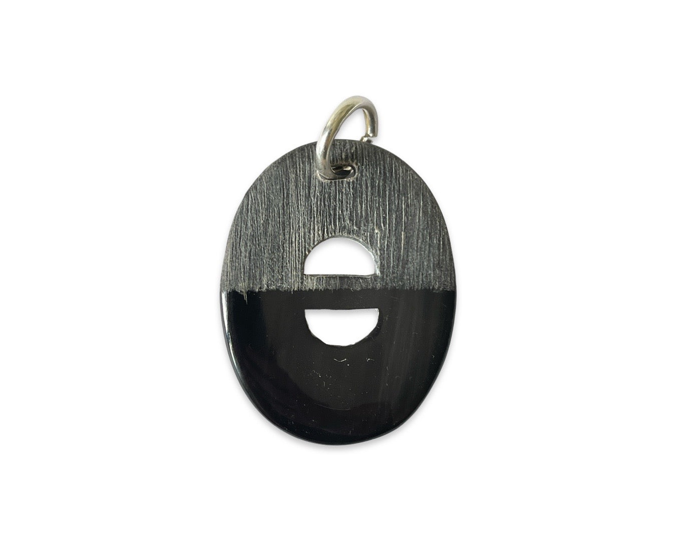 Anhänger „Oval“ - Black Horn