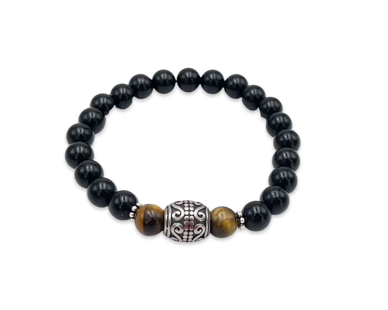 Herrenamband "Onyx matt L Tigerauge"