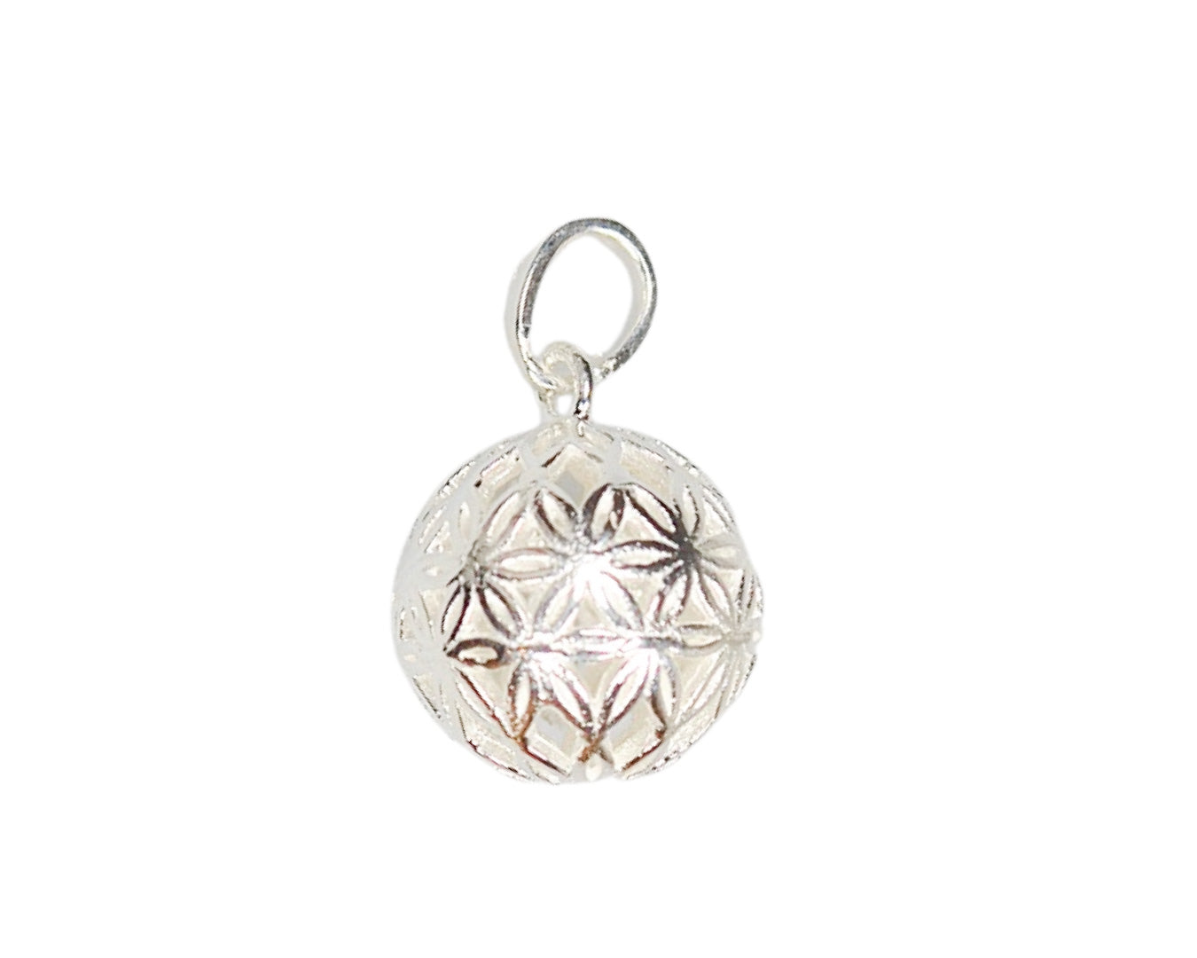 Anhänger „Blume des Lebens - Kugel “ 925 Sterlingsilber