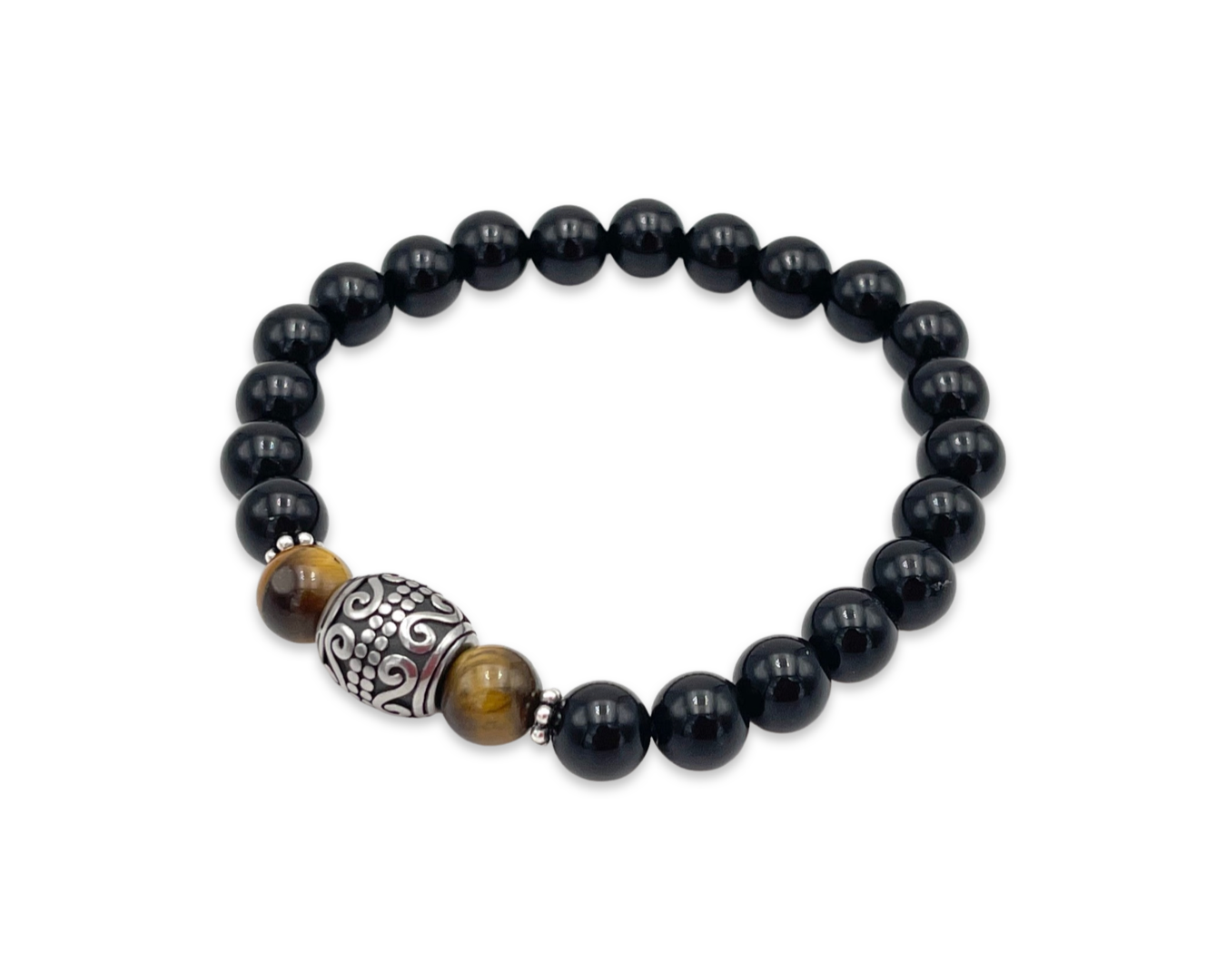 Herrenamband "Onyx matt L Tigerauge"