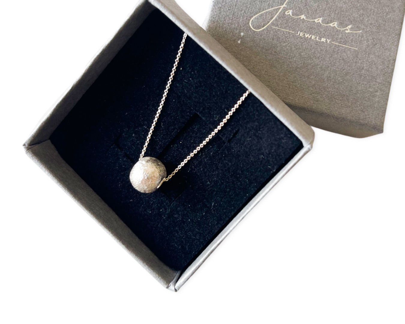 Kette "Kugel matt" - 925 Sterlingsilber