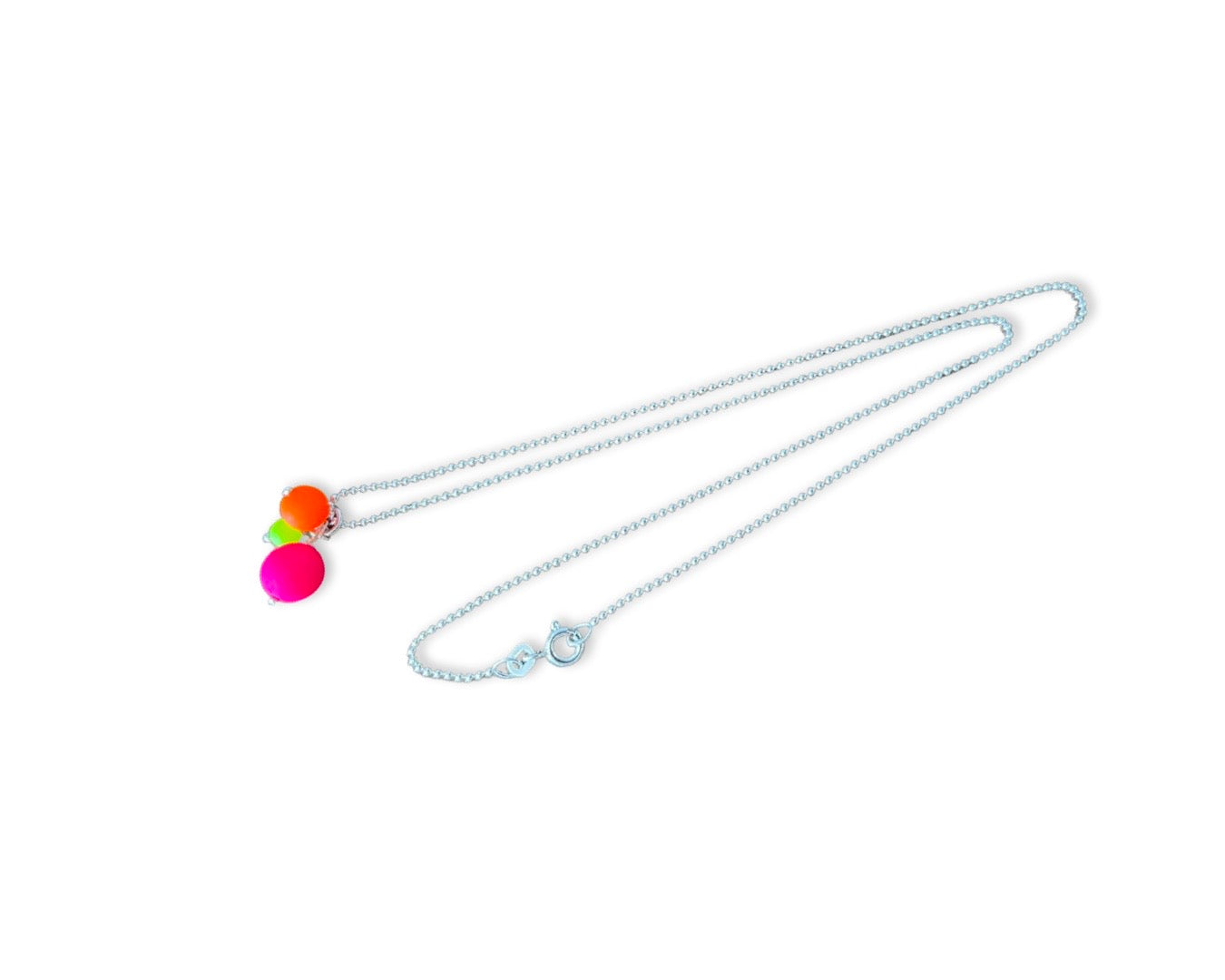 Kette „Neon Balls Trio" Silber - 925 Sterlingsilber