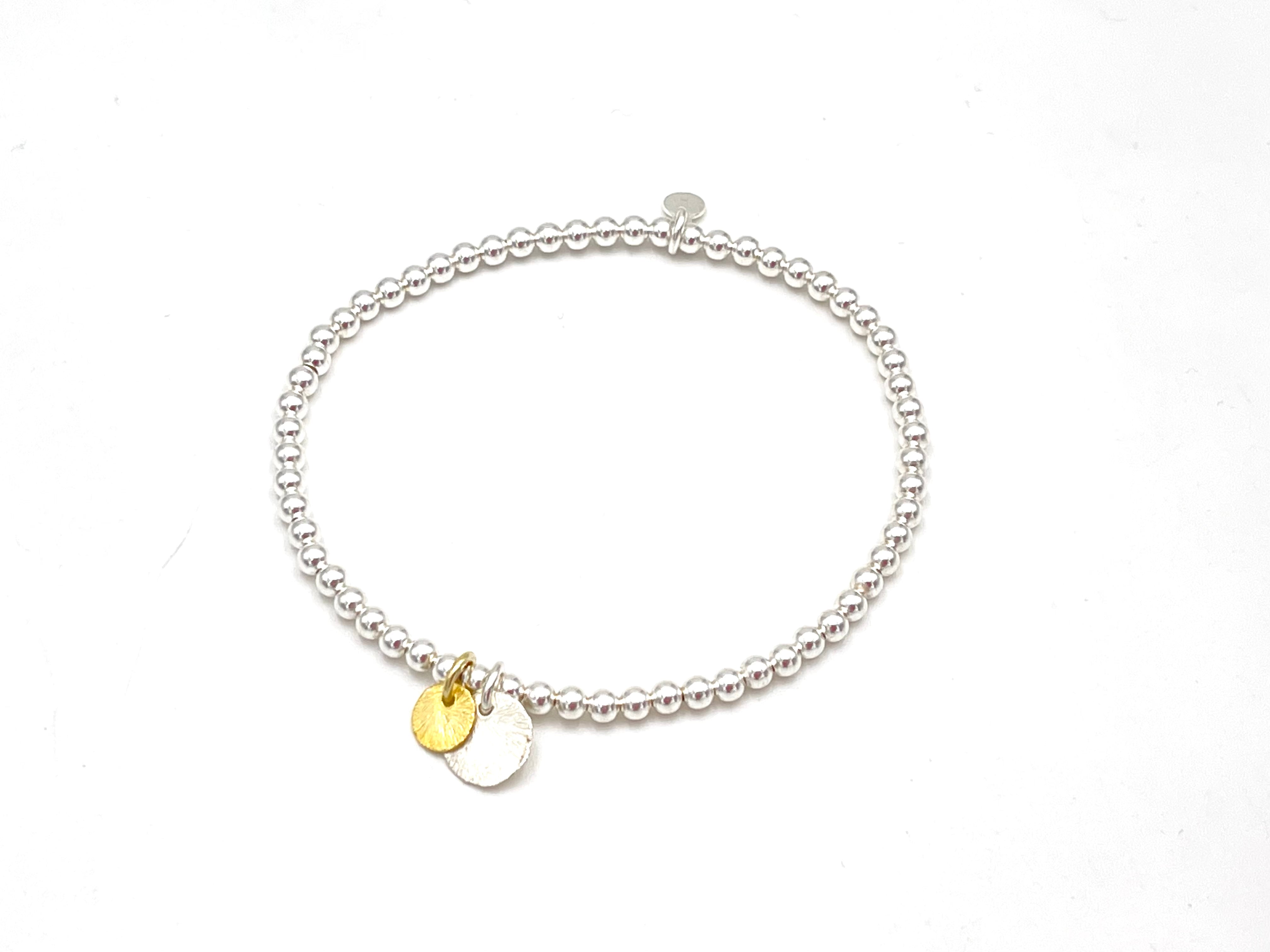Perlenarmband „Duo“ - 925 Sterlingsilber