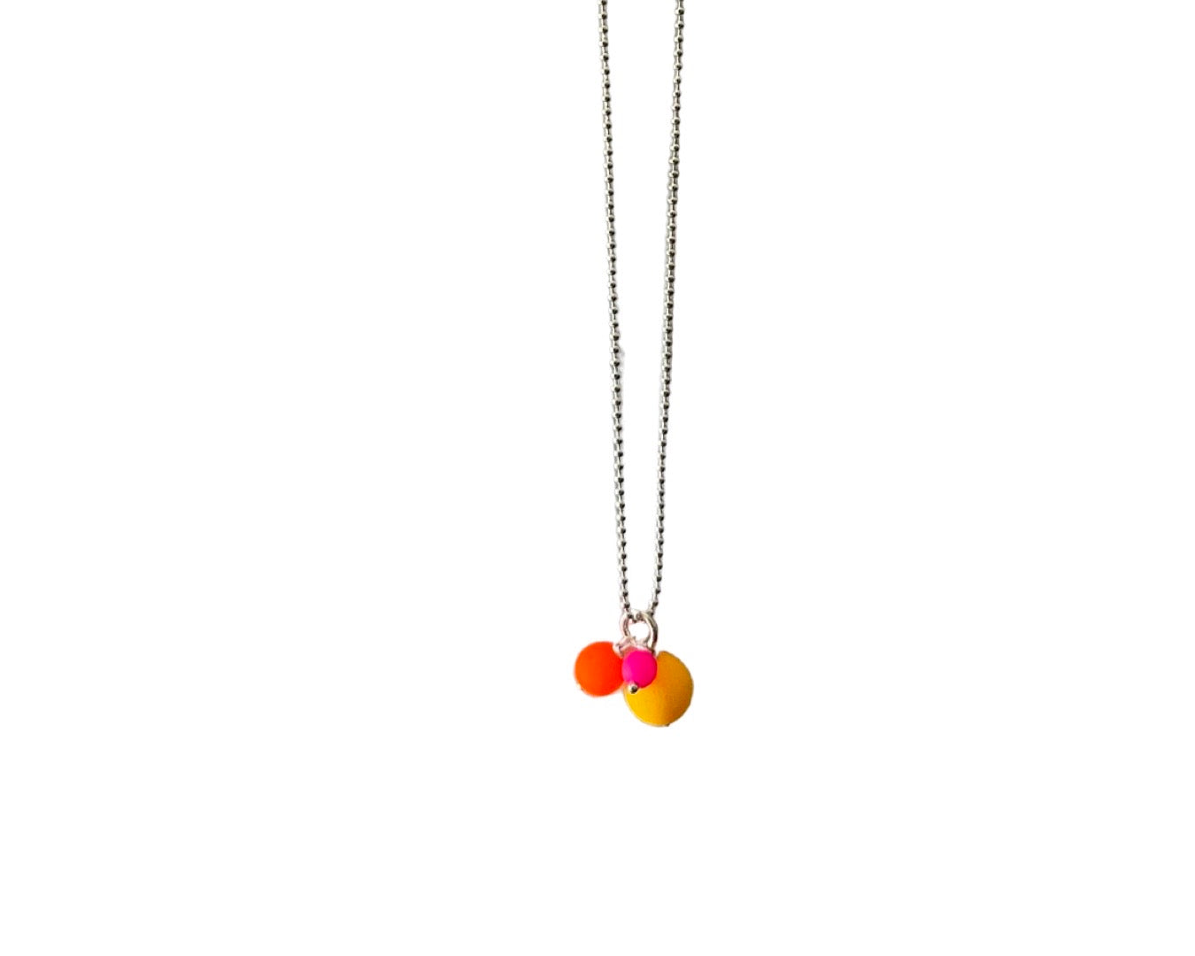 Kette „Neon Balls Trio" Silber - 925 Sterlingsilber