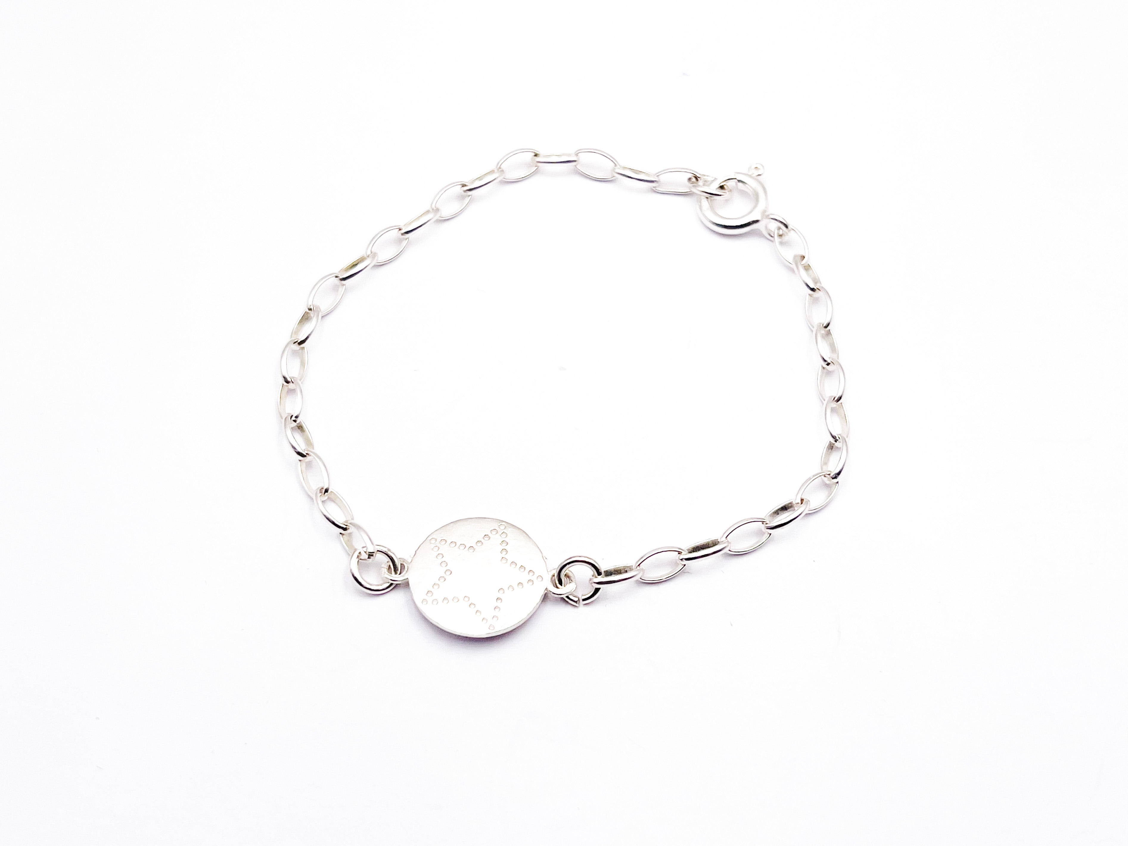Gliederarmband M "Stern" - 925 Sterlingsilber