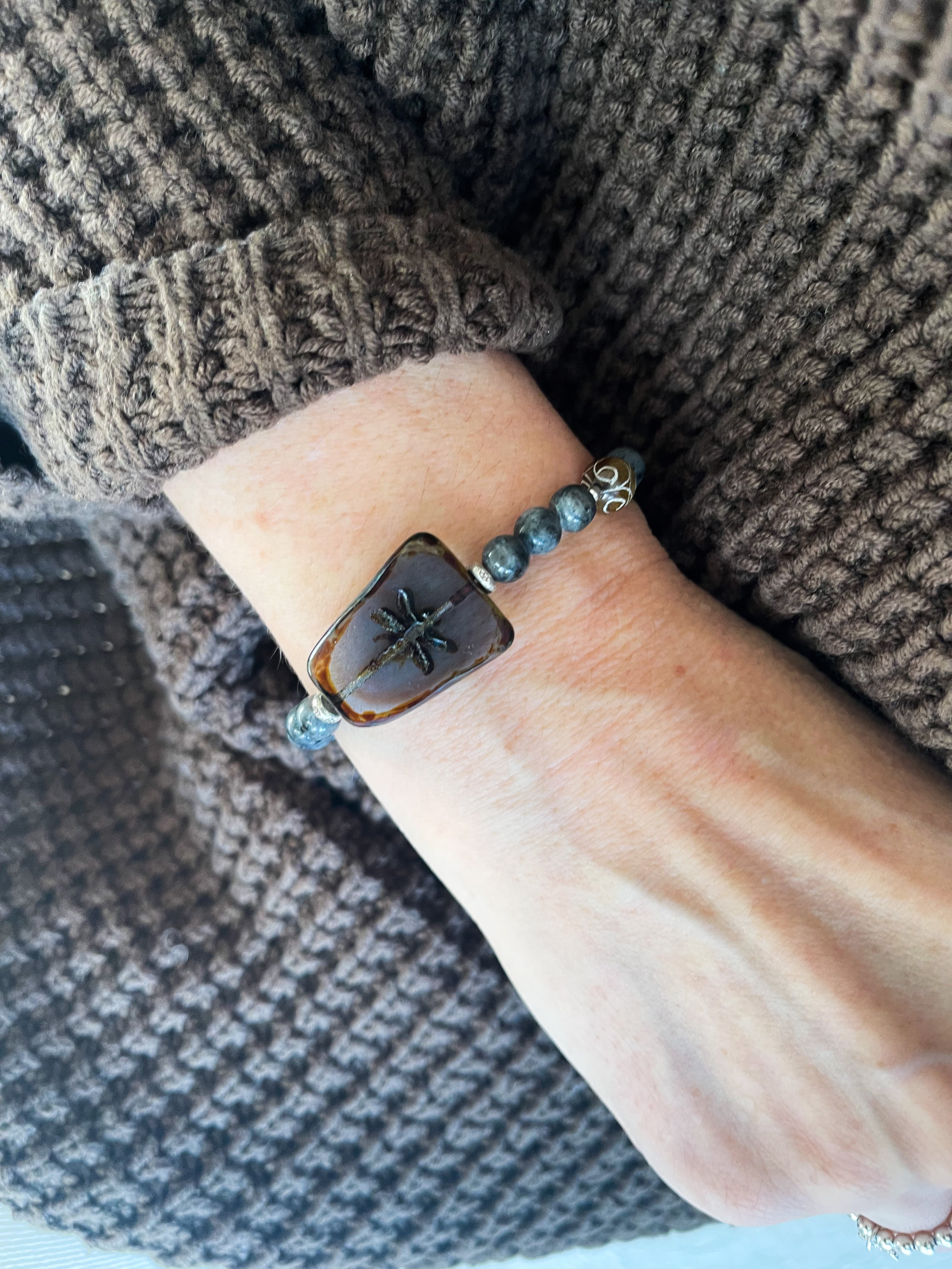 Armband "Labradorit Dragonfly"