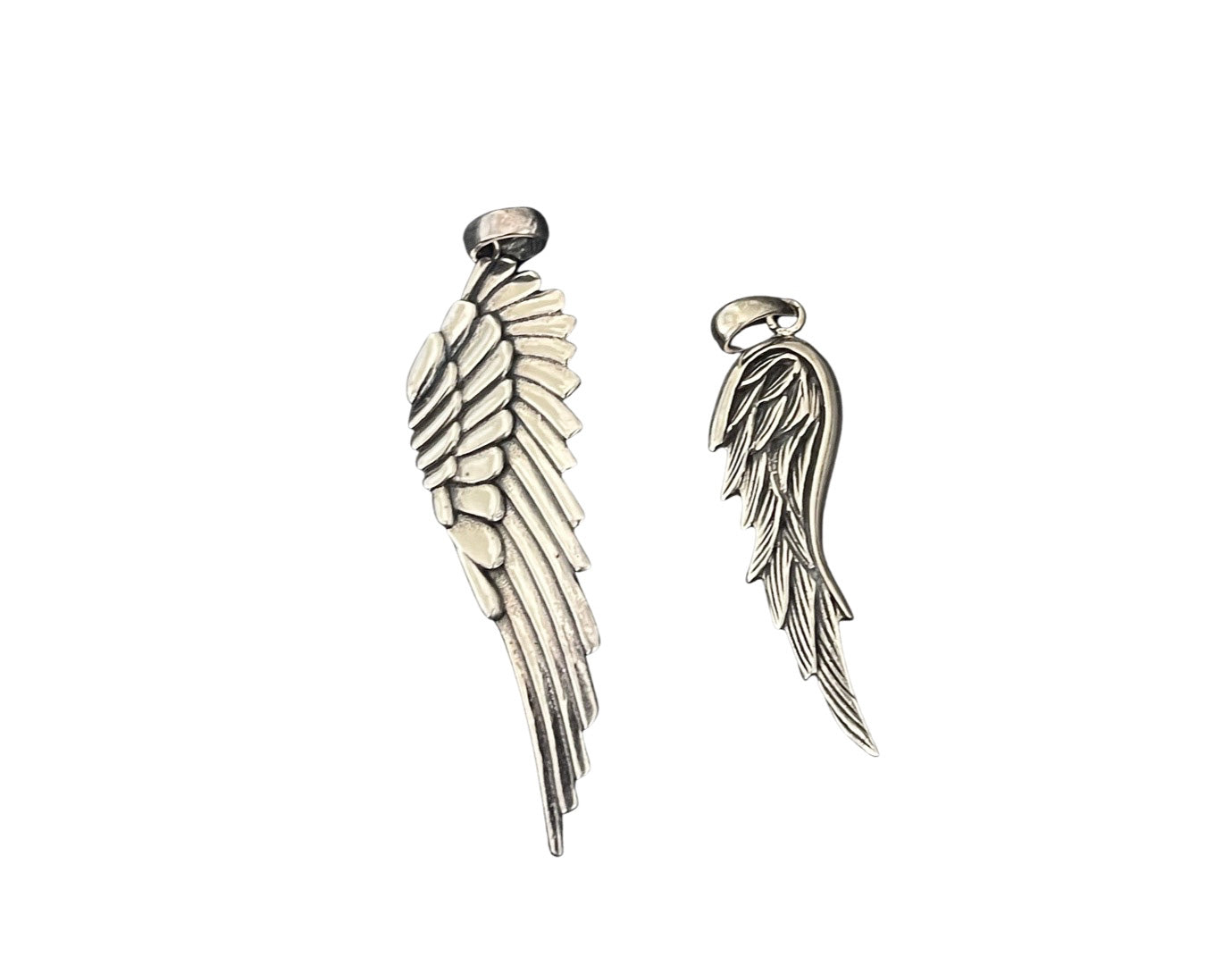 Anhänger „Flügel massiv geschwärzt“ - 925 Sterlingsilber