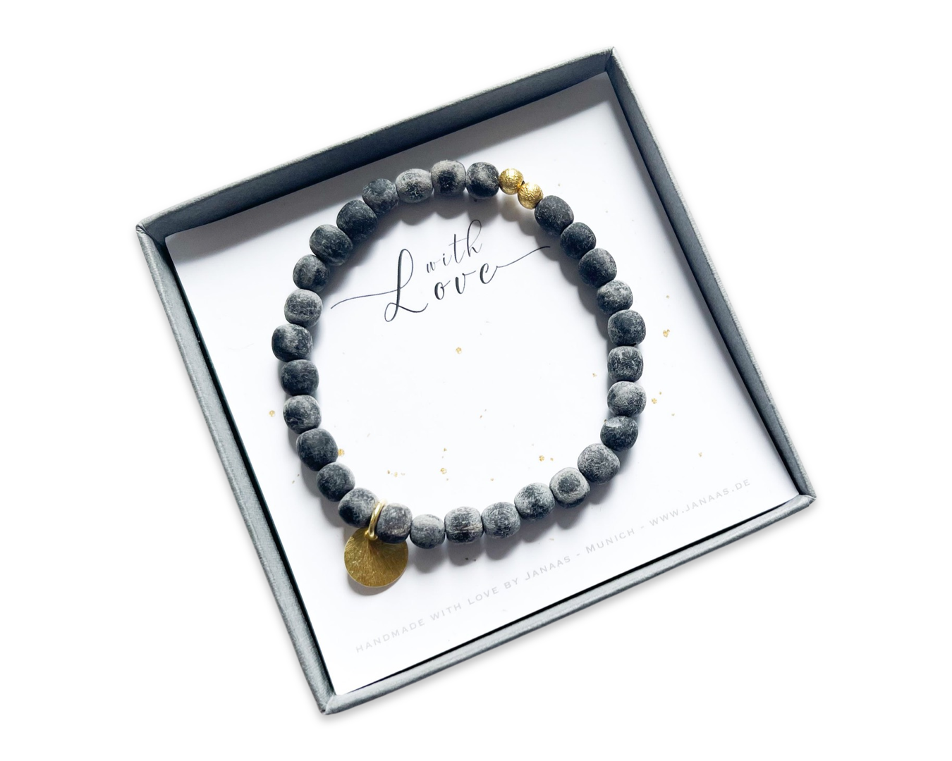 Armband Horn matt S, silber oder gold