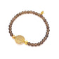Armband "Rauchquarz Mandala" gold