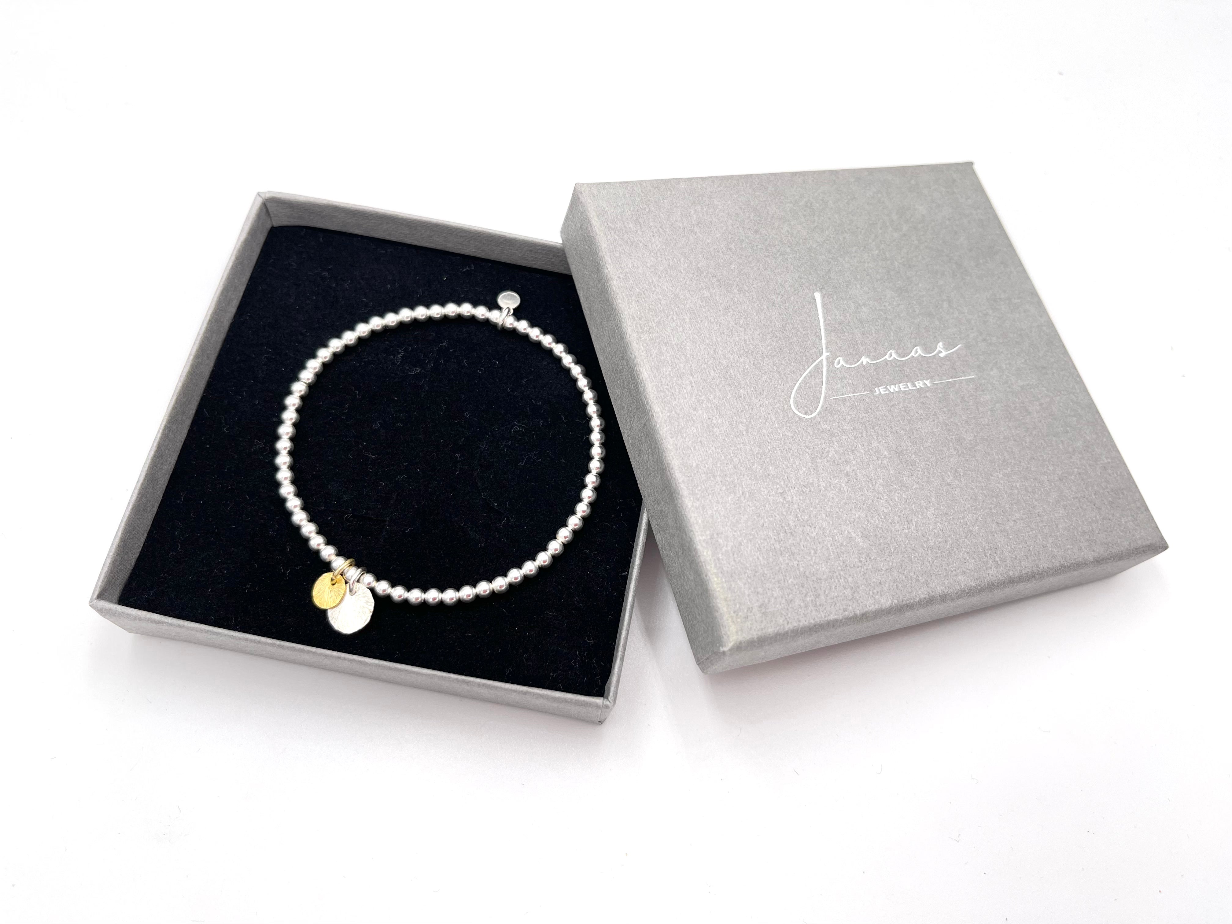 Perlenarmband „Duo“ - 925 Sterlingsilber