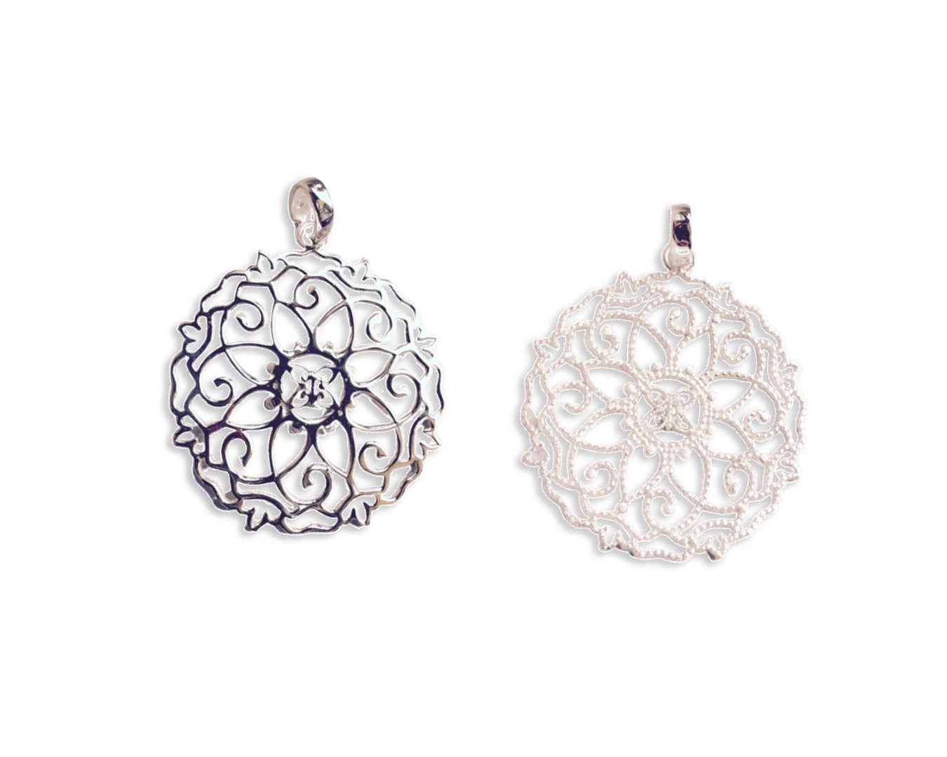 Anhänger „Mandala 2“ - 925 Sterlingsilber