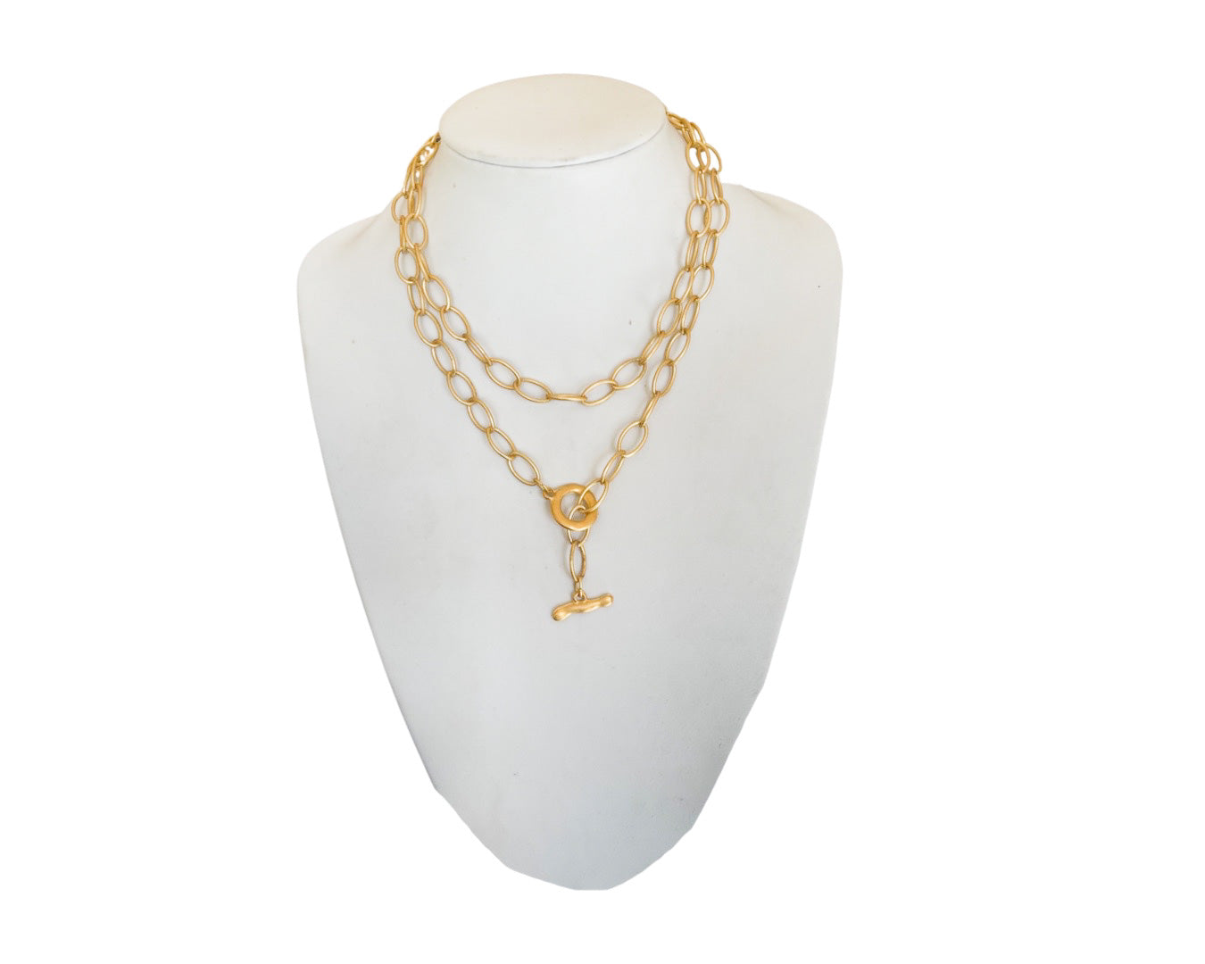 Gliederkette lang L oval - Stahl