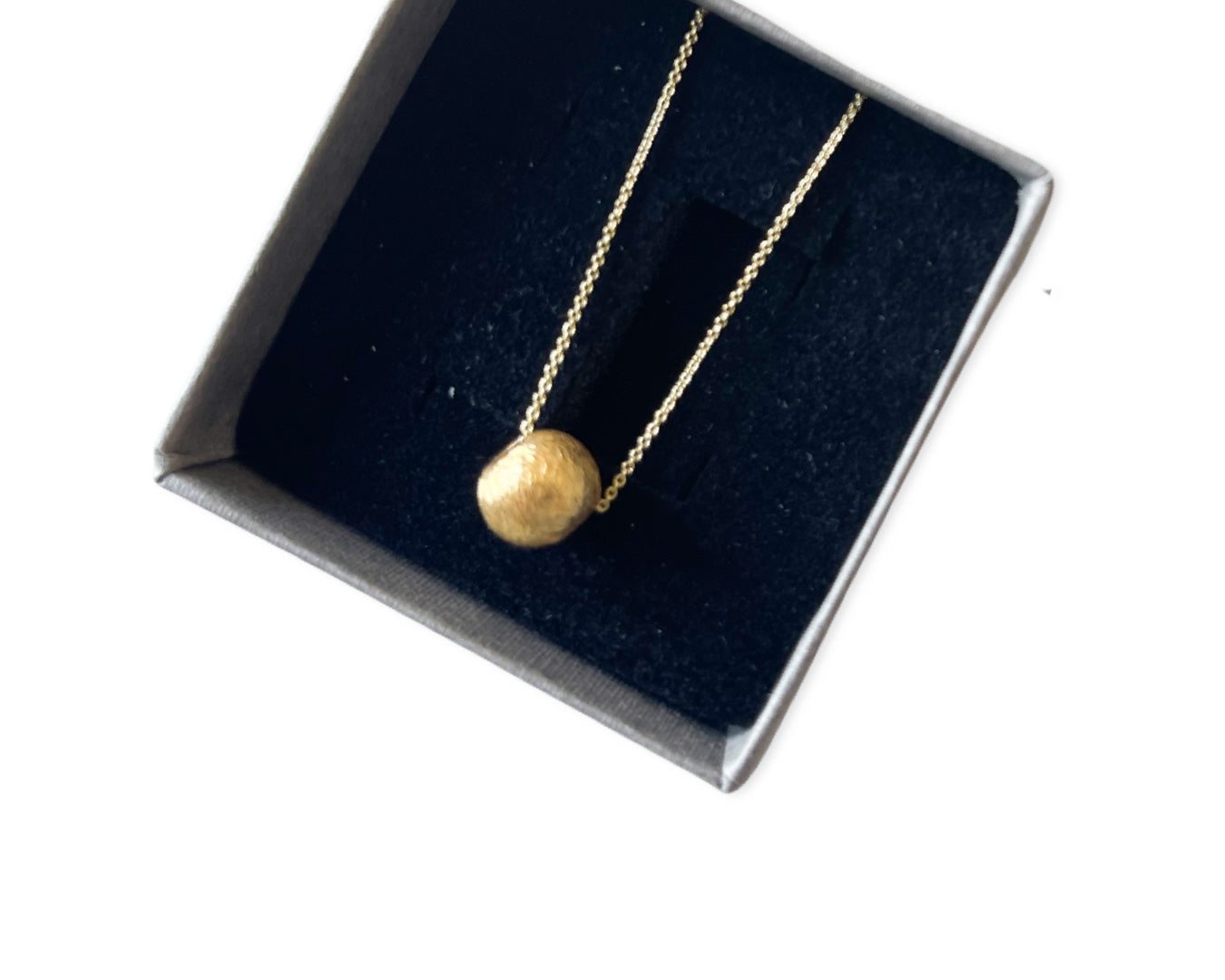 Kette "Kugel matt" - 925 Sterlingsilber