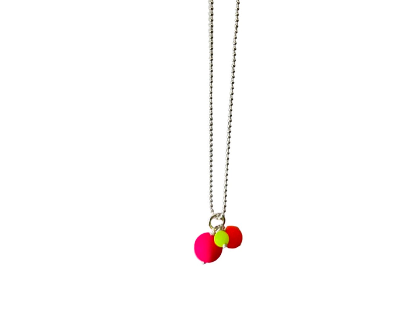 Kette „Neon Balls Trio" Silber - 925 Sterlingsilber