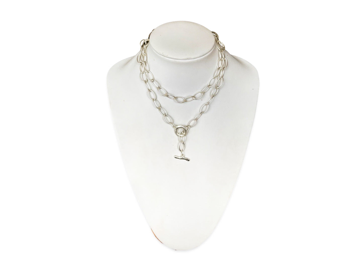 Gliederkette lang L oval - Stahl